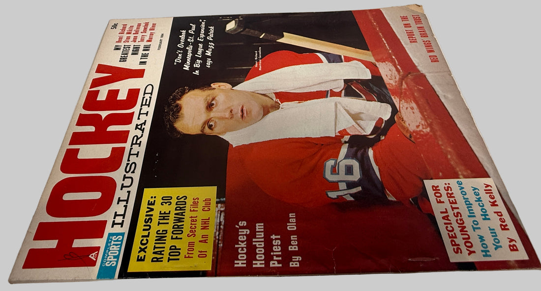1964 Hockey Illustrated – Henri Richard Canadiens Cover Issue, Vol 3. No. 3