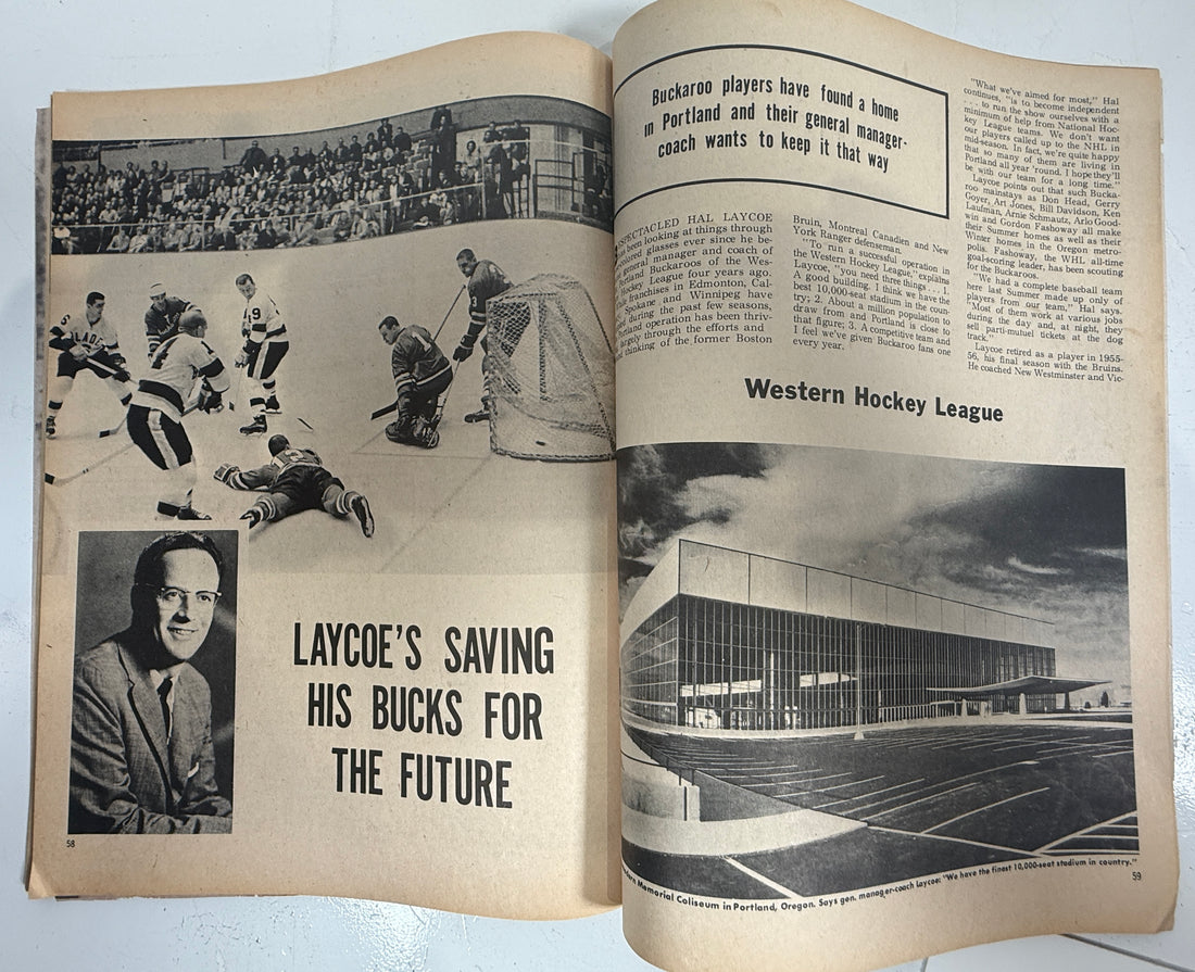 1964 Hockey Illustrated – Henri Richard Canadiens Cover Issue, Vol 3. No. 3