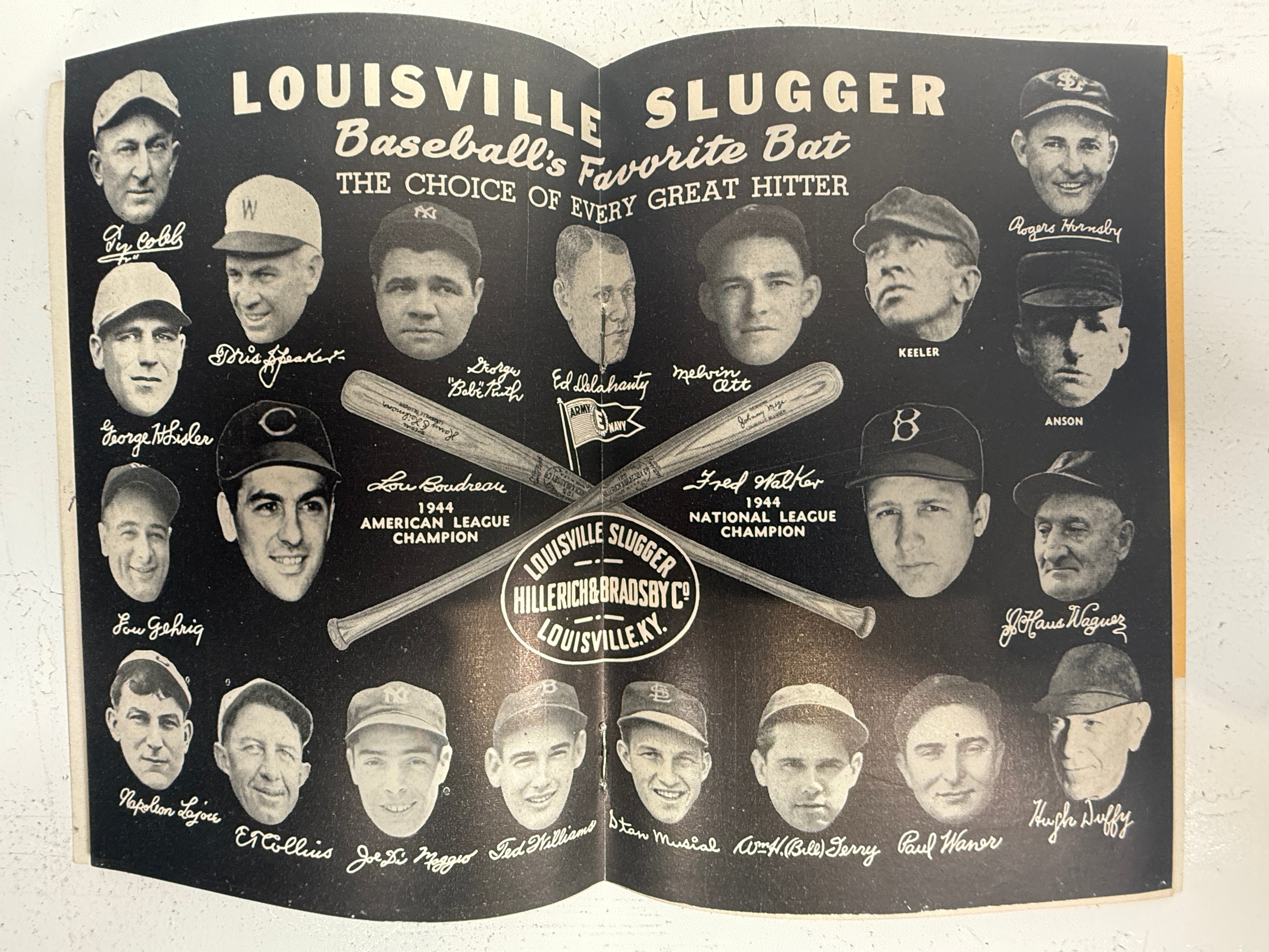 1945 Famous Slugger Year Book – Louisville Slugger Baseball