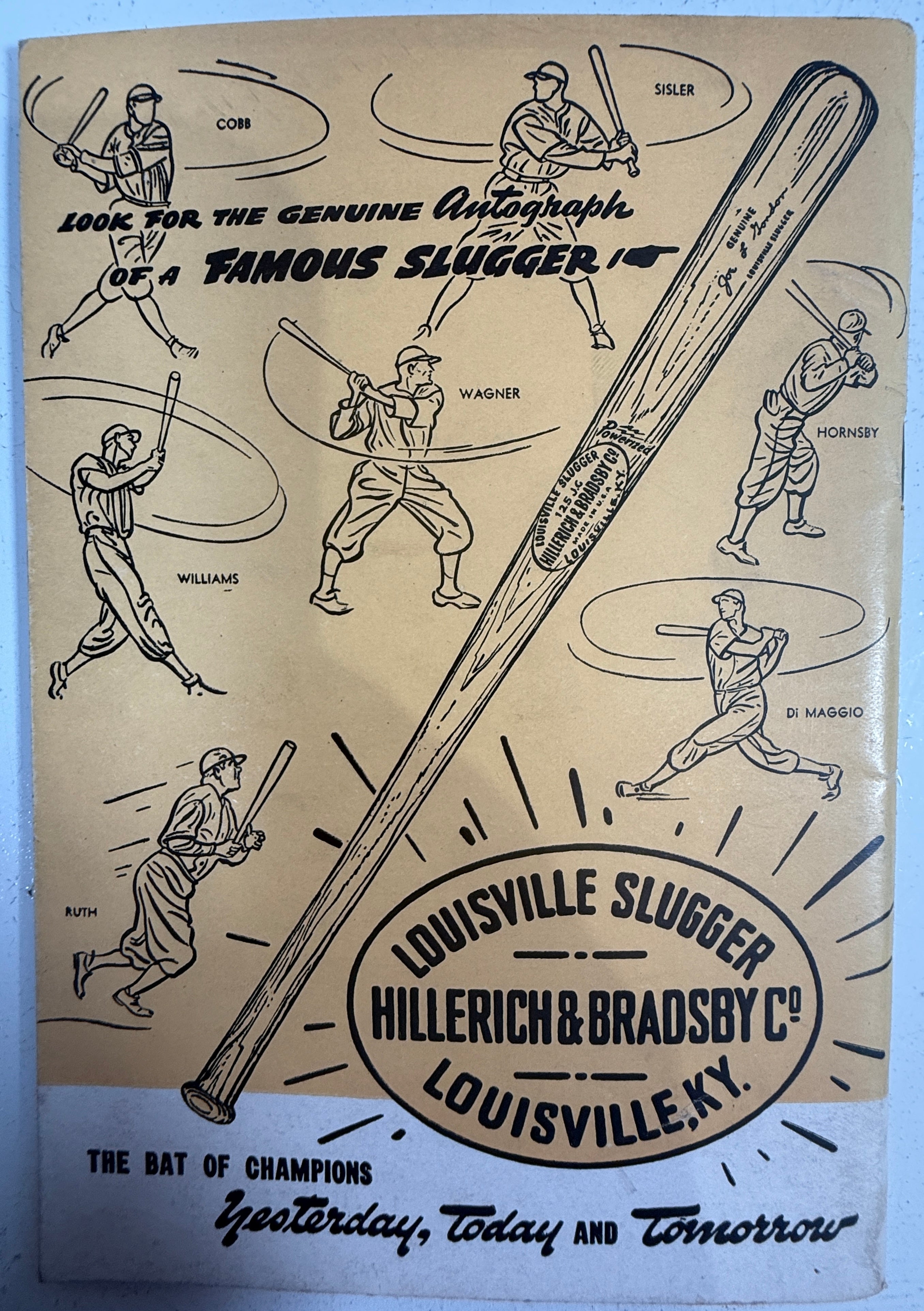 1945 Famous Slugger Year Book – Louisville Slugger Baseball