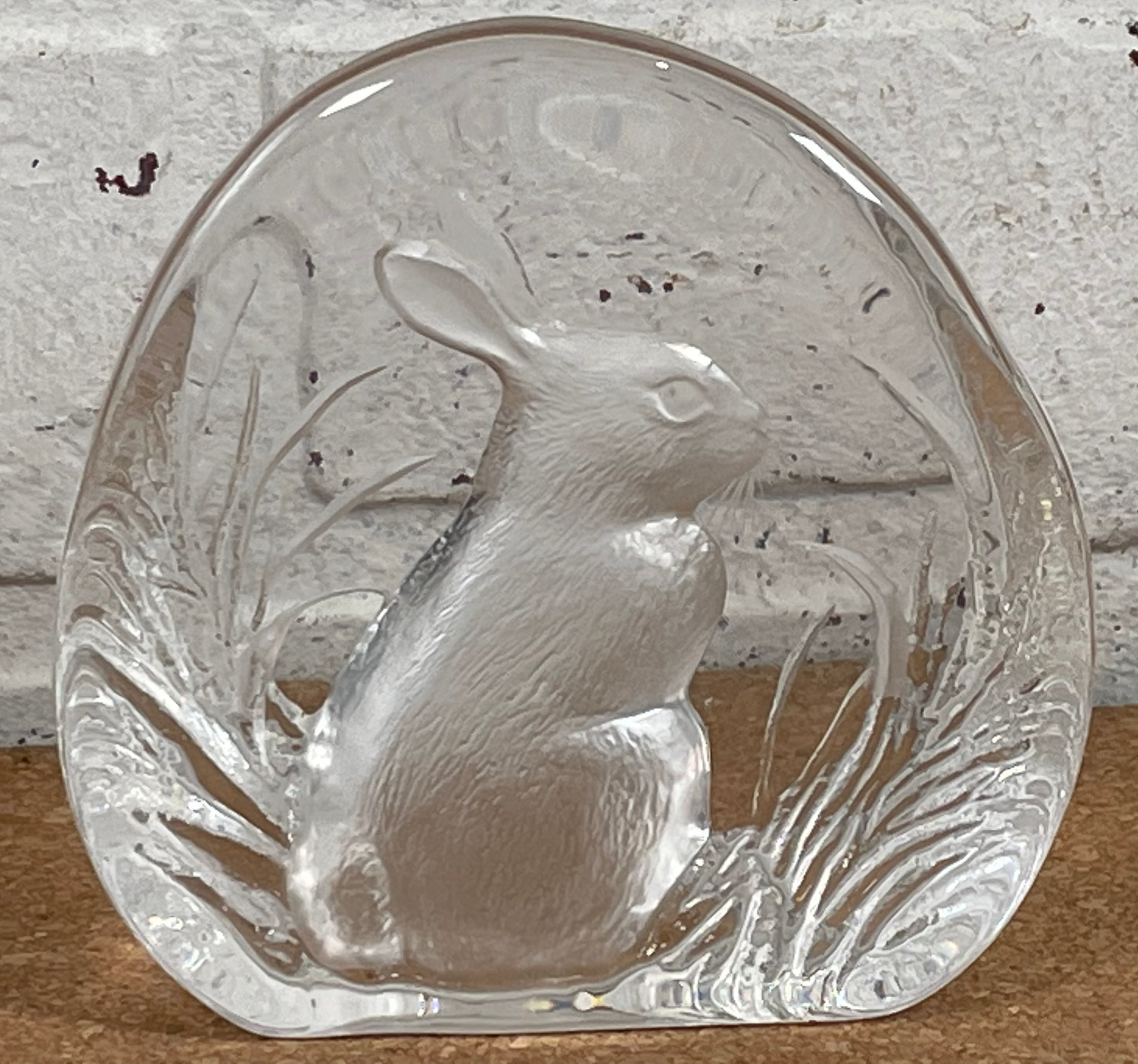 Lapin de collection Mats Johansson n° 3281 – Sculpture en verre d'art suédoise artisanale