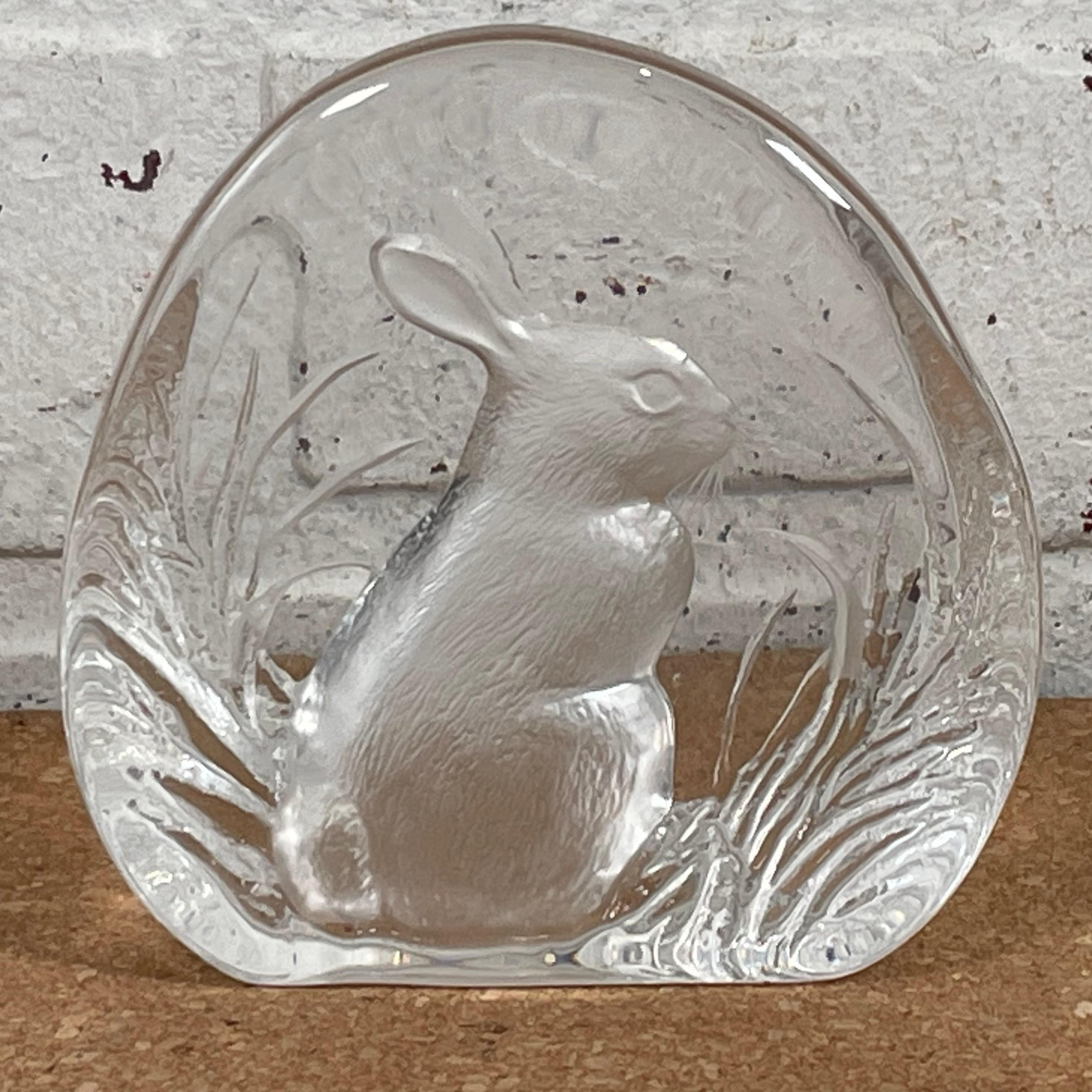 Lapin de collection Mats Johansson n° 3281 – Sculpture en verre d'art suédoise artisanale