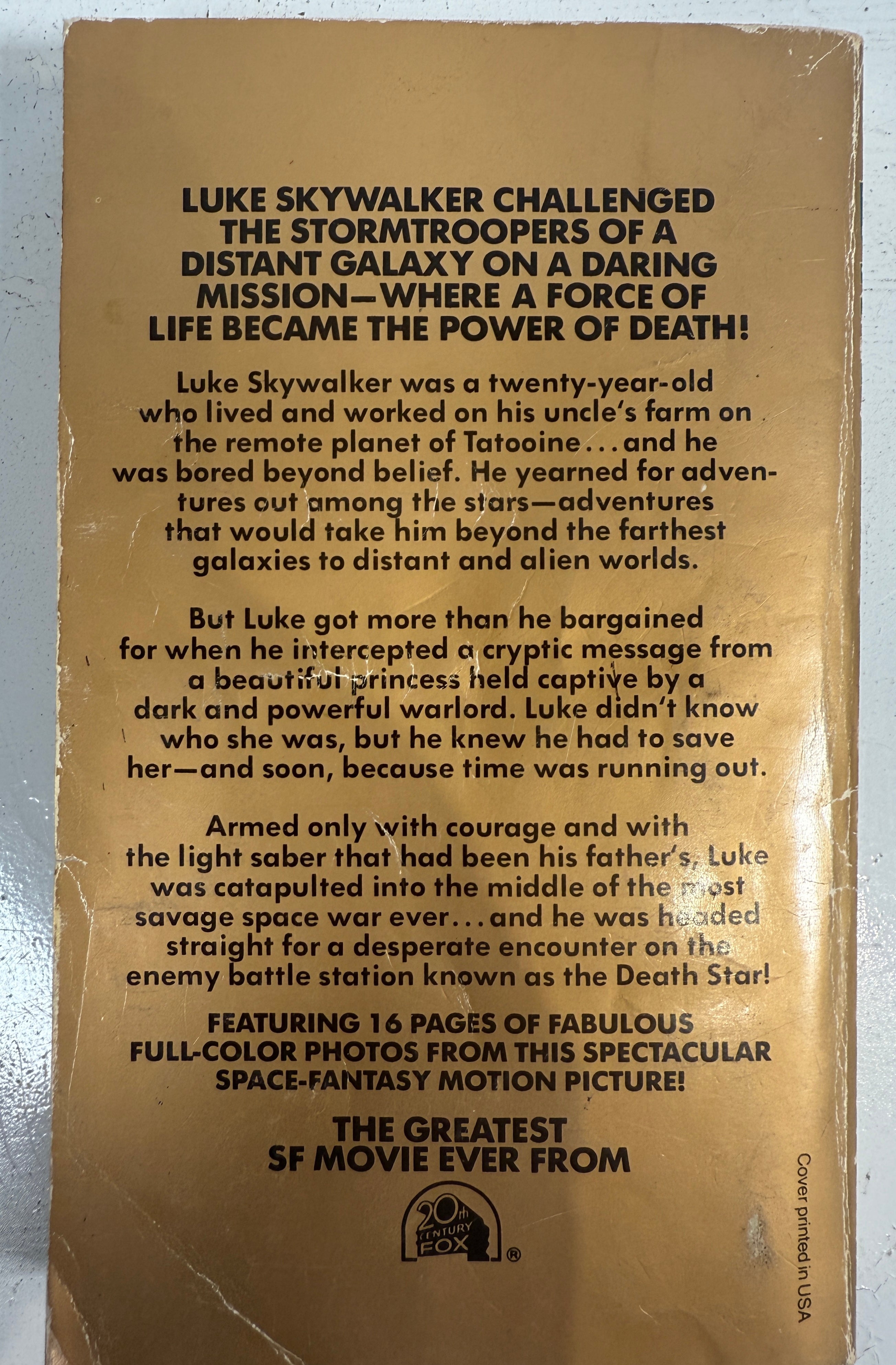 Vintage 1977 Star Wars Paperback – First Del Rey Edition