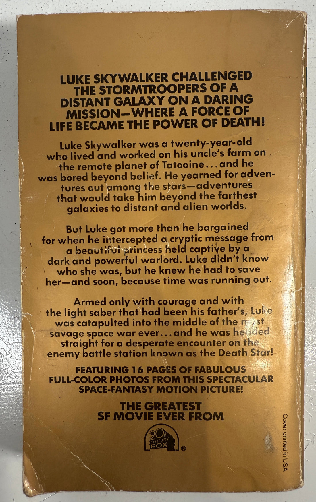 Vintage 1977 Star Wars Paperback – First Del Rey Edition