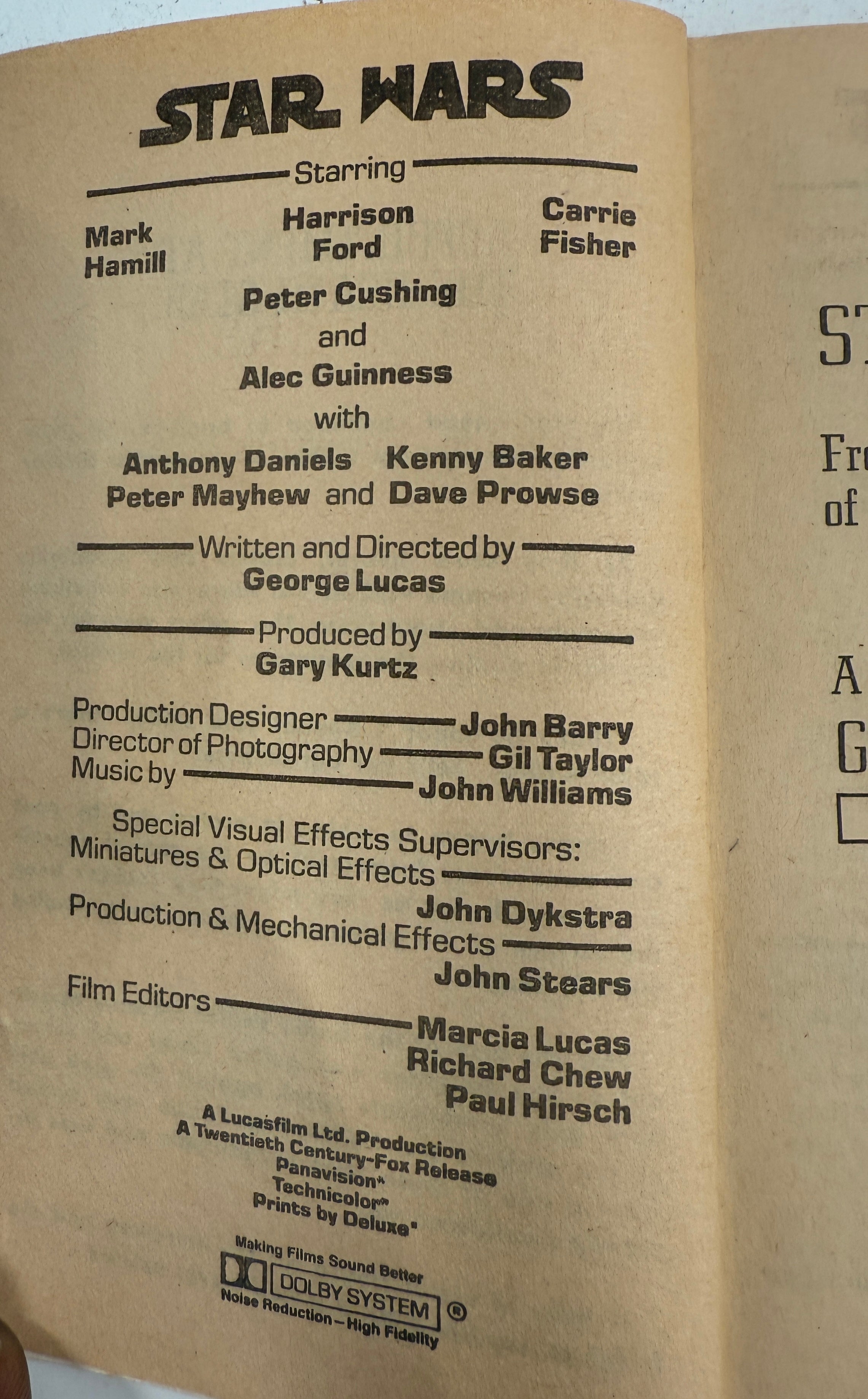 Vintage 1977 Star Wars Paperback – First Del Rey Edition