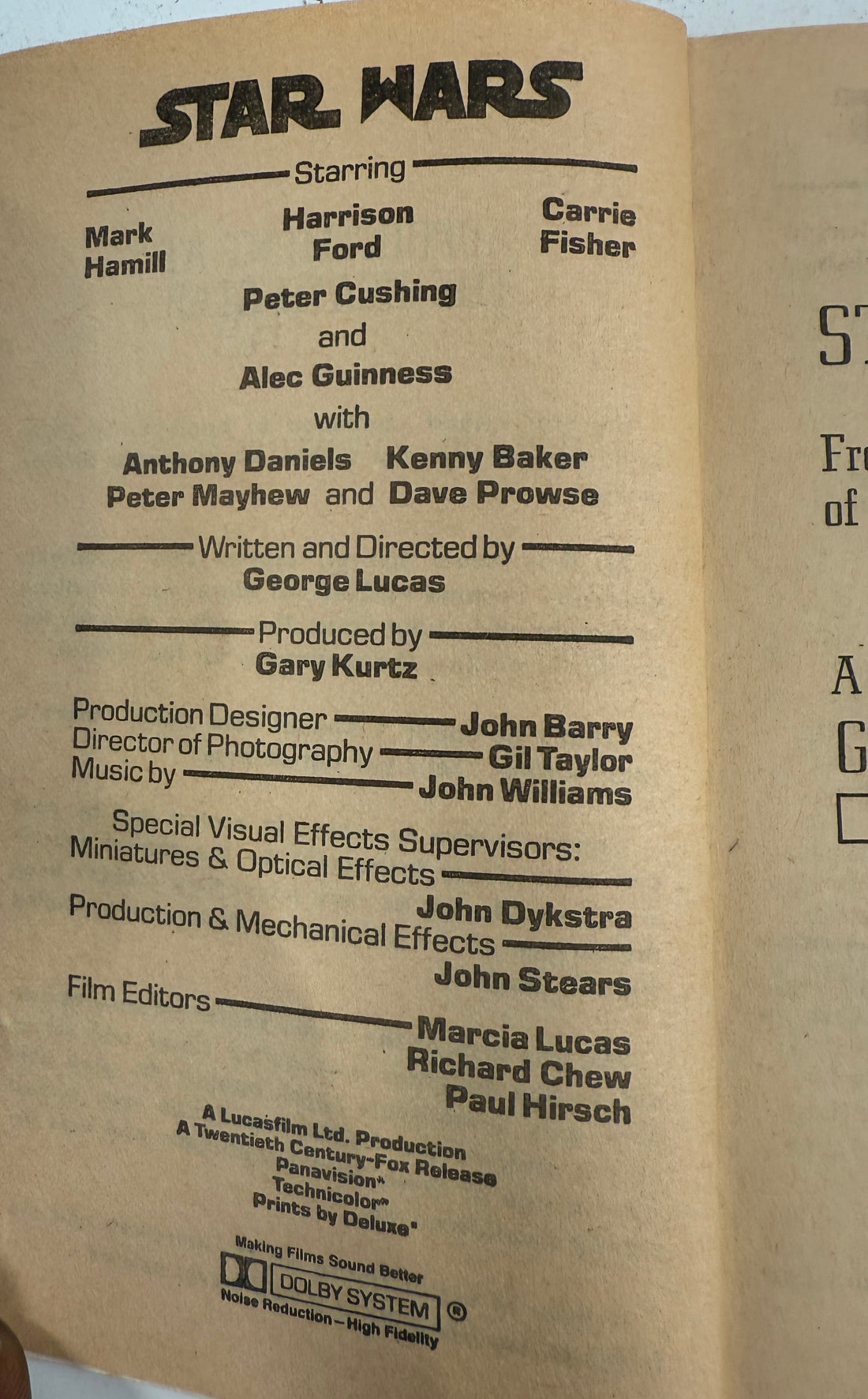 Vintage 1977 Star Wars Paperback – First Del Rey Edition