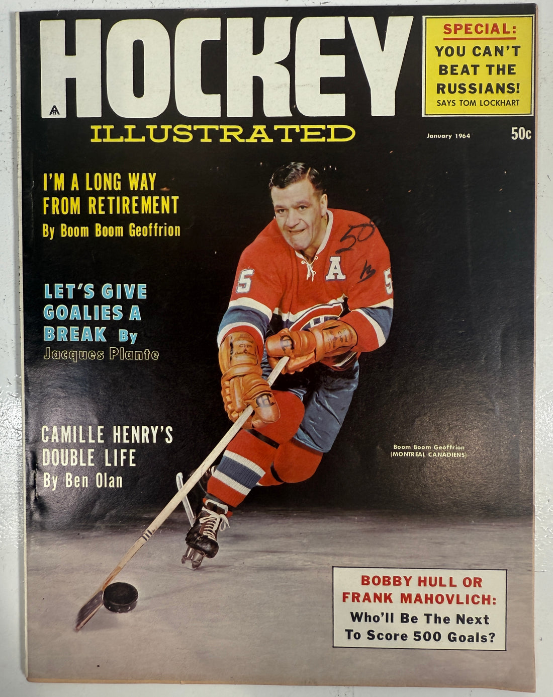 1964 Hockey Illustrated, Vol. 3 No. 2 – Boom Boom Geoffrion Montreal Canadiens