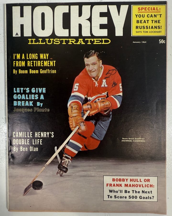 1964 Hockey Illustrated, Vol. 3 No. 2 – Boom Boom Geoffrion Montreal Canadiens