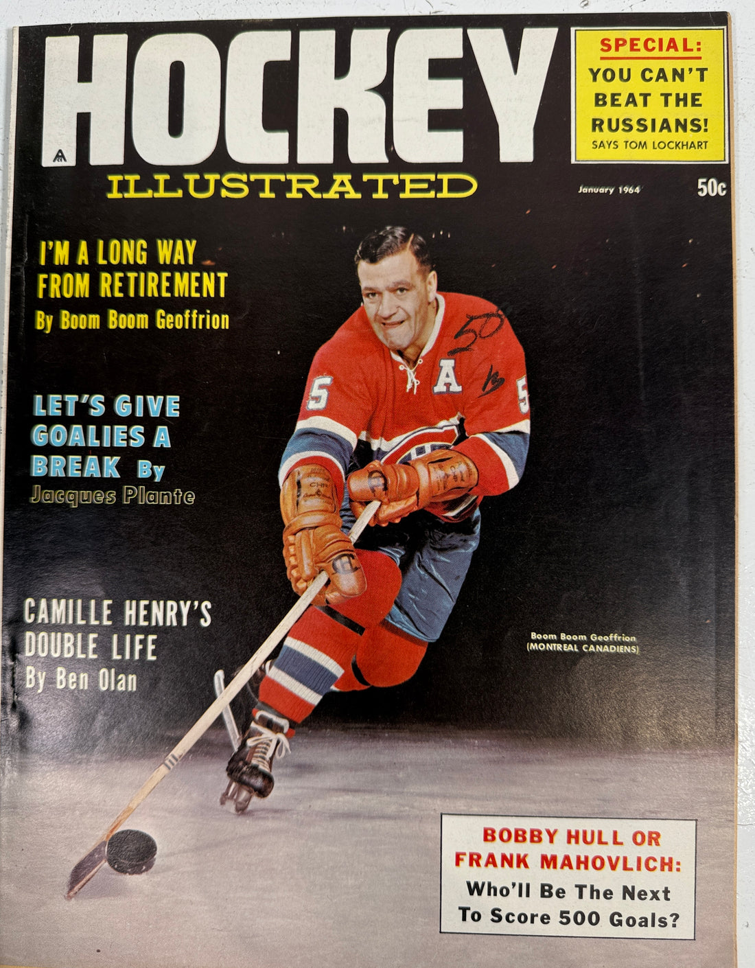 1964 Hockey Illustrated, Vol. 3 No. 2 – Boom Boom Geoffrion Montreal Canadiens