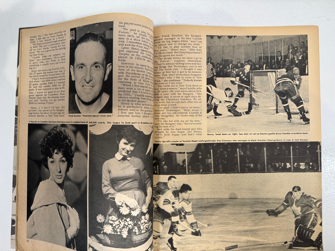 1964 Hockey Illustrated, Vol. 3 No. 2 – Boom Boom Geoffrion Montreal Canadiens