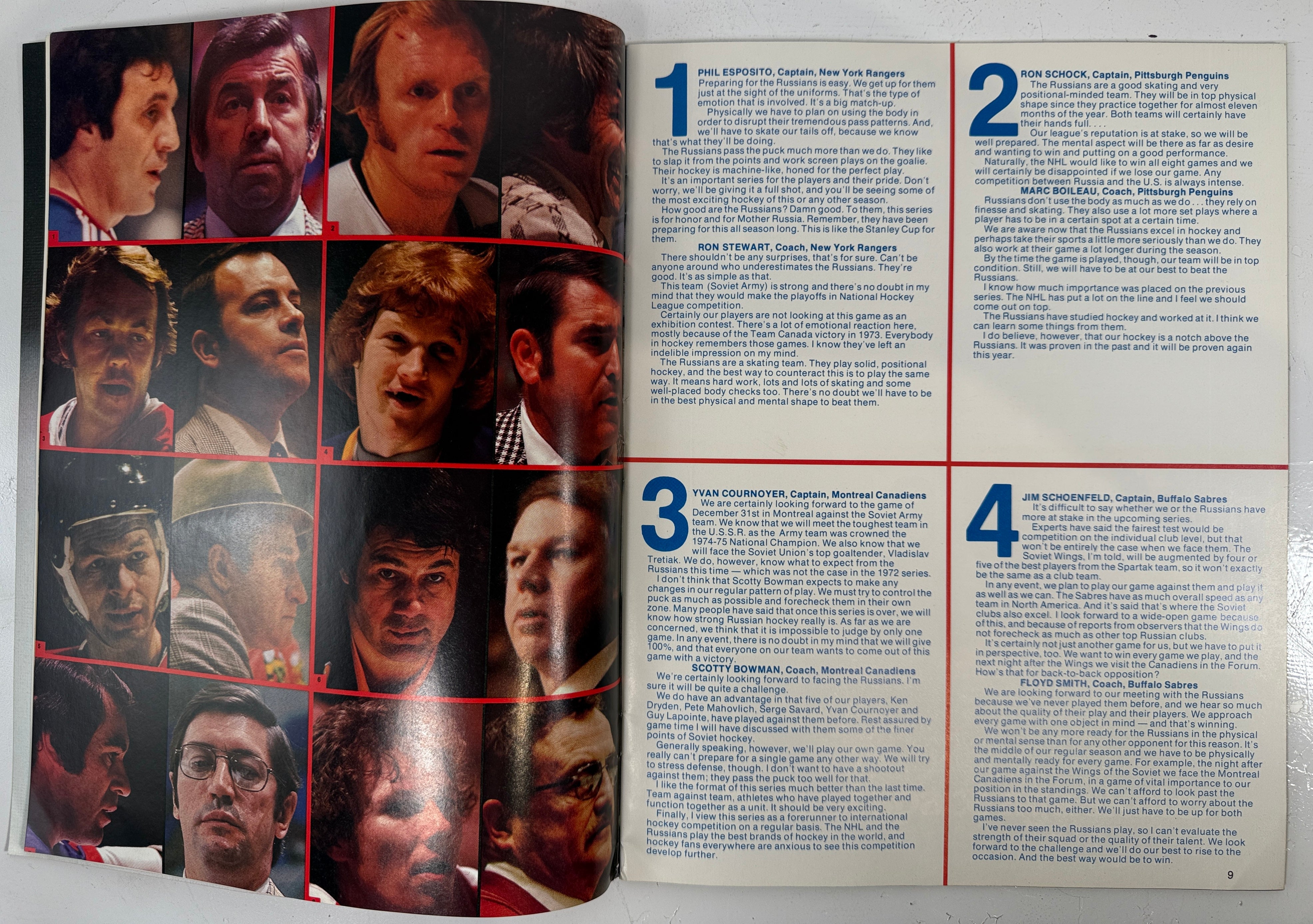 Programme de hockey URSS contre LNH 1976 – Édition spéciale Goal