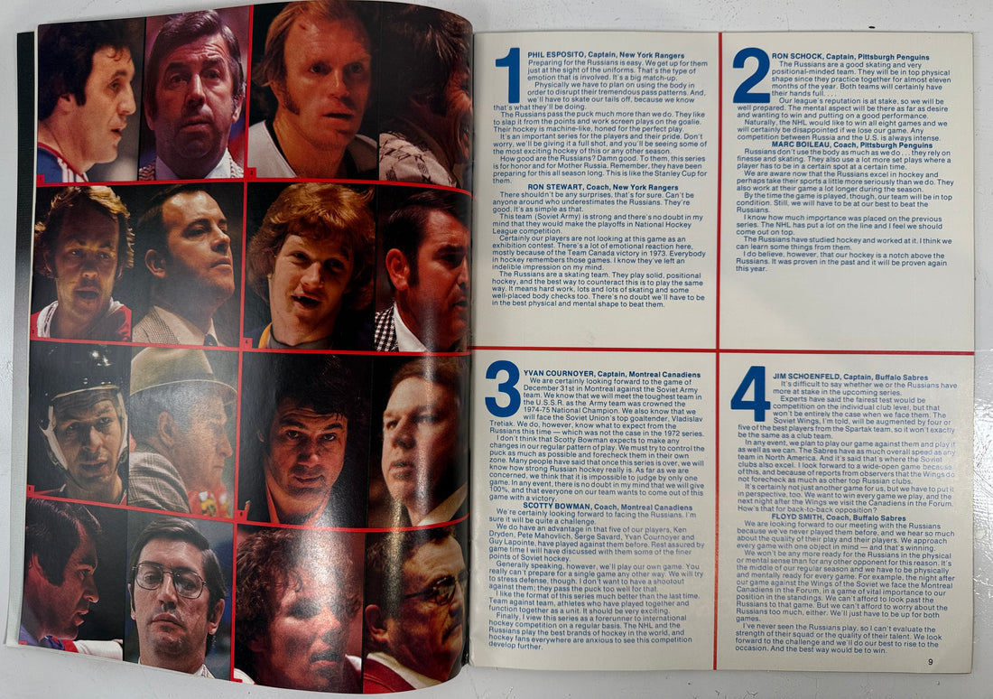 Programme de hockey URSS contre LNH 1976 – Édition spéciale Goal