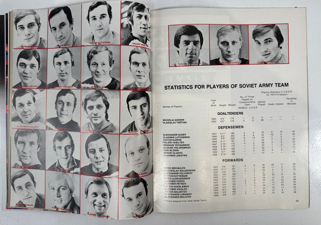 Programme de hockey URSS contre LNH 1976 – Édition spéciale Goal