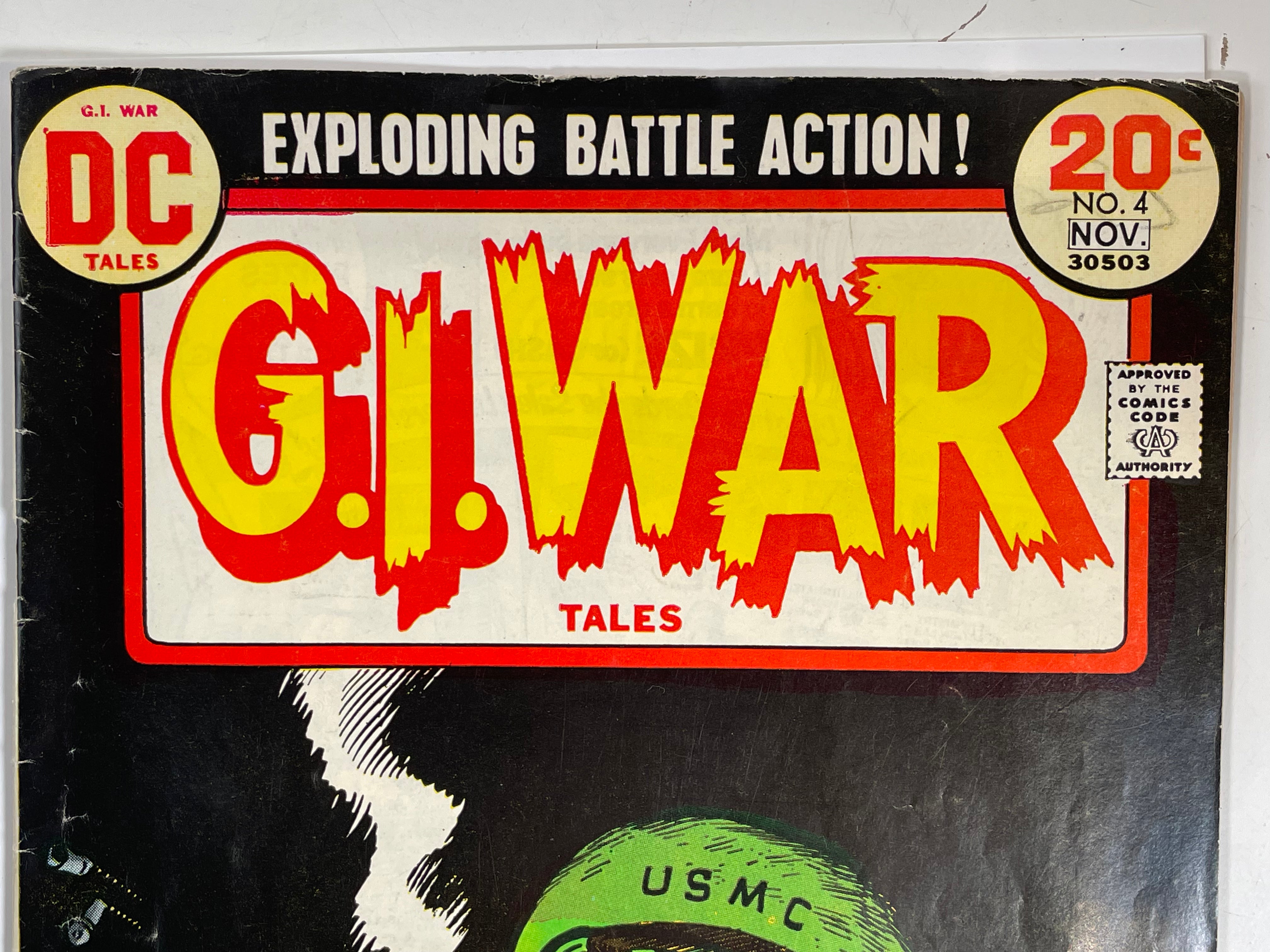 GI War Tales Exploding Battle Action #4 Âge du bronze 1973 DC Comics