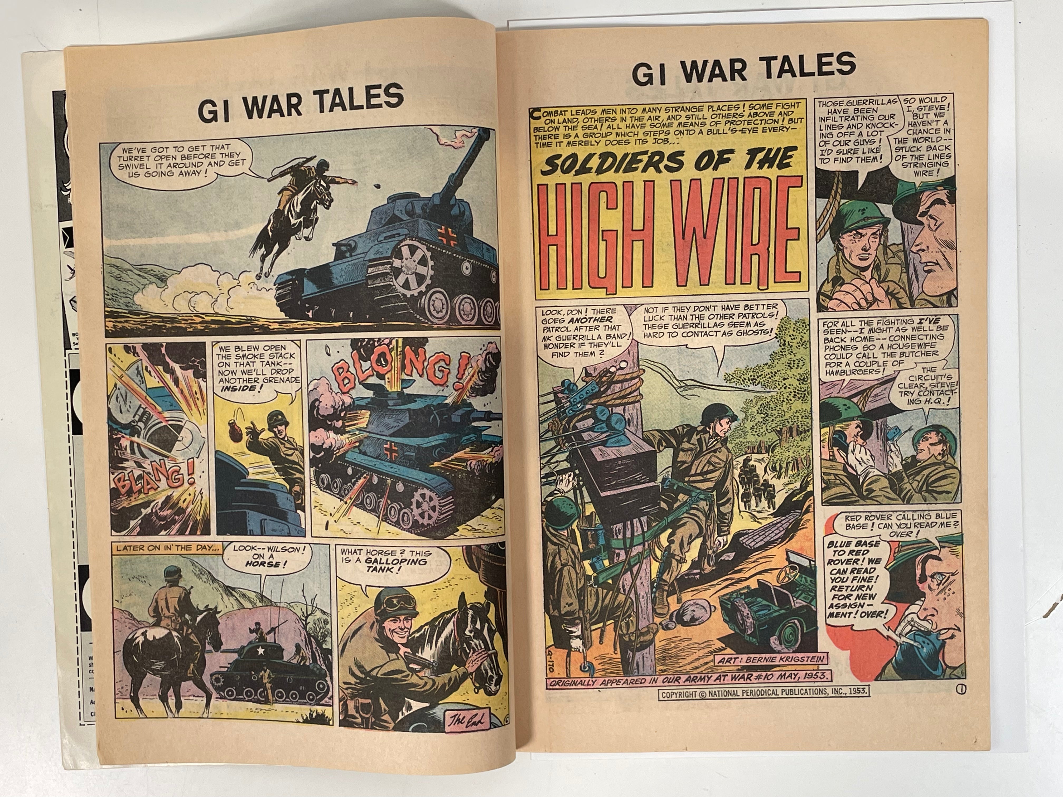 GI War Tales Exploding Battle Action #4 Âge du bronze 1973 DC Comics
