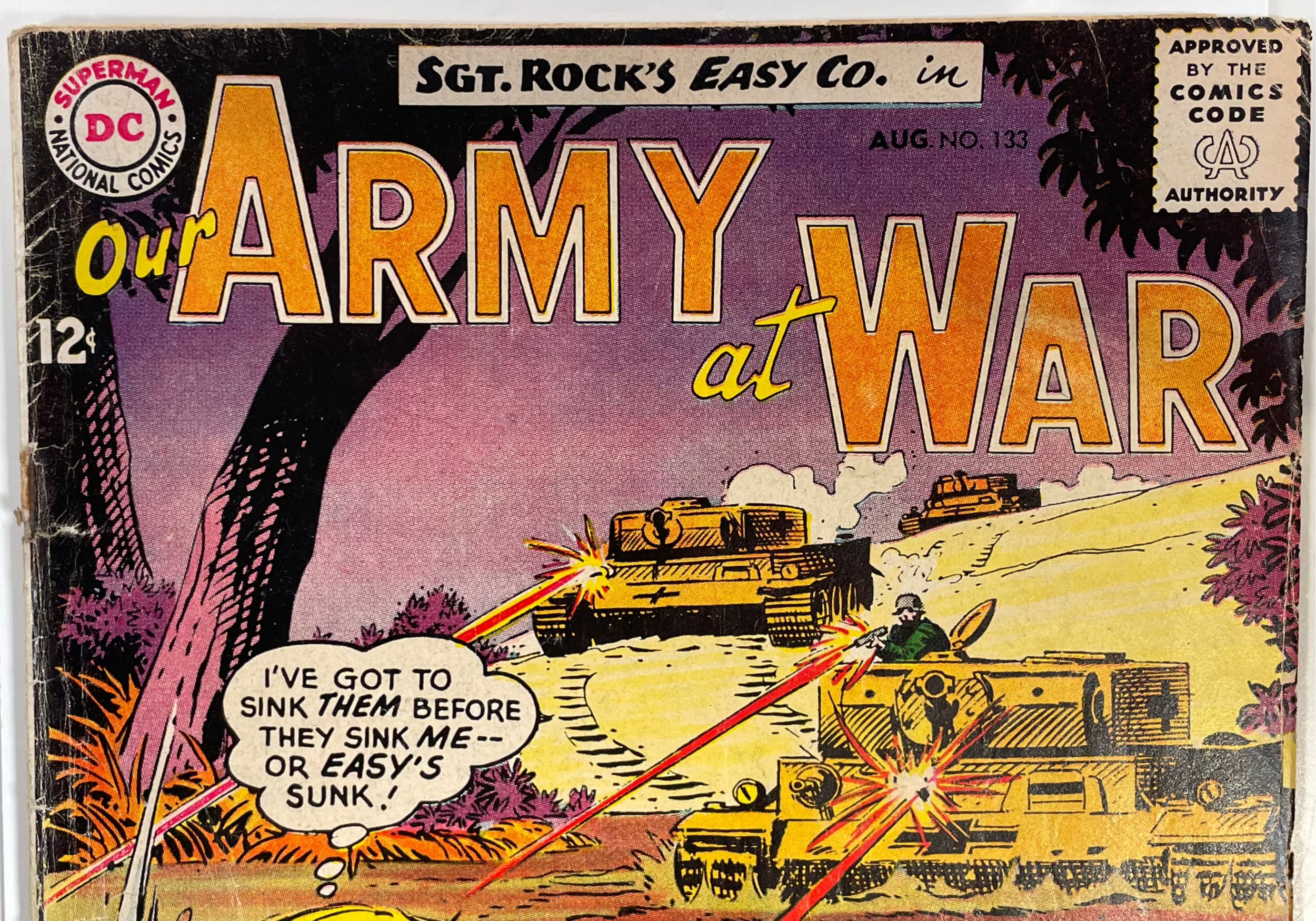 Our Army at War #133 – "Yesterday's Hero!" – DC Comics – 1963 – VG Condition