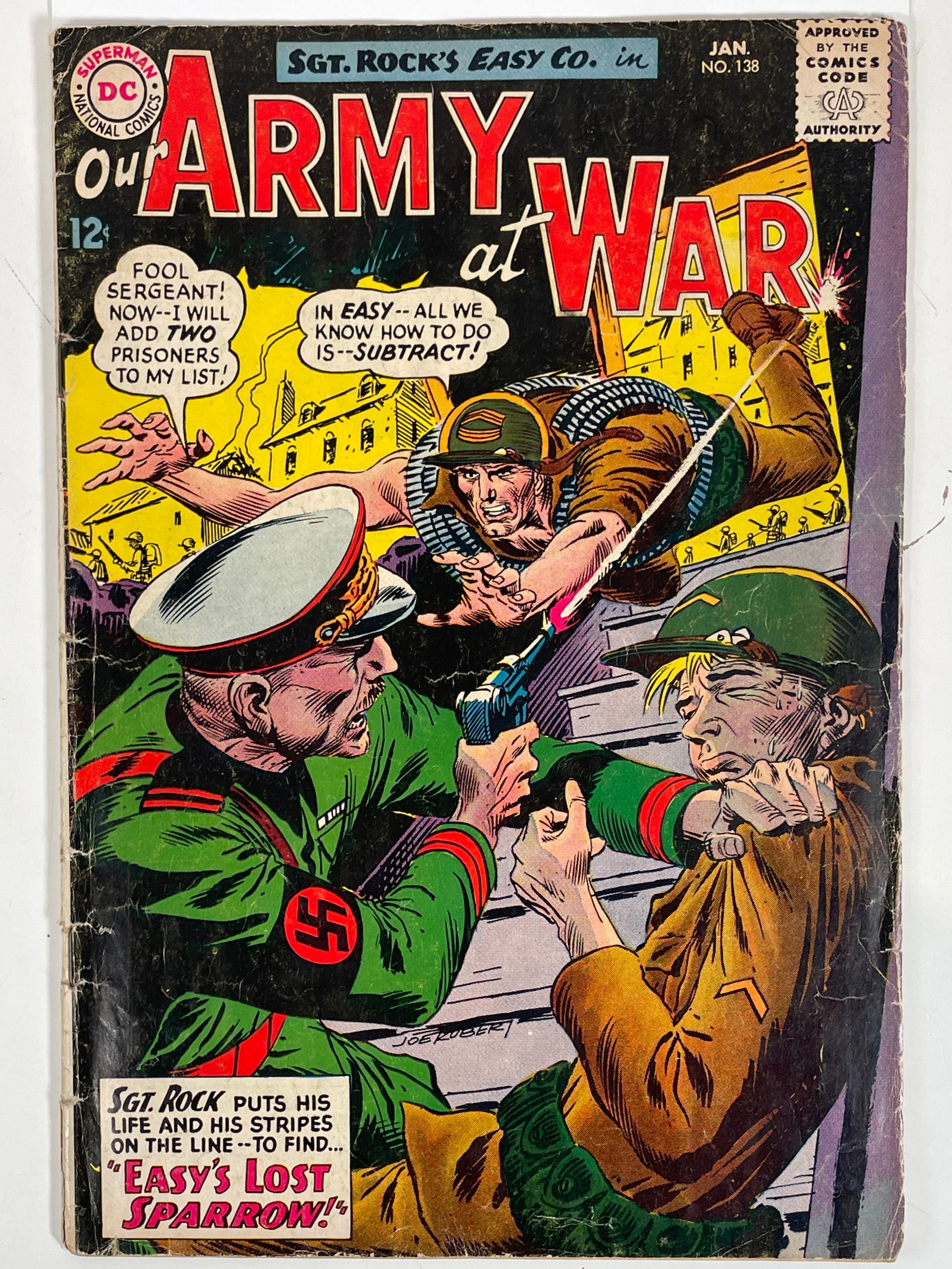 Our Army at War #138, DC Comics January 1964, Sgt. Rock Easy Co.