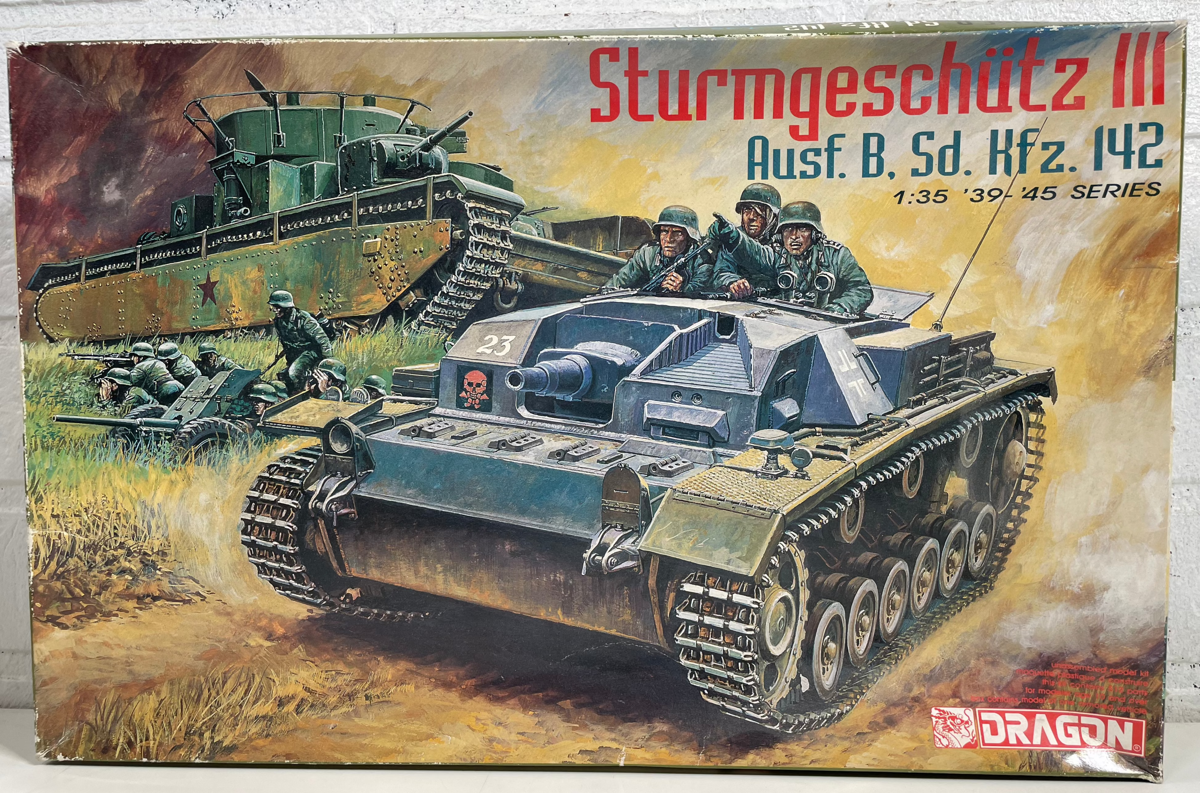Dragon 6008 – Sturmgeschütz III Ausf. B Sd.Kfz. 142 – 1:35 Scale Model Kit – COMPLETE & UNSTARTED