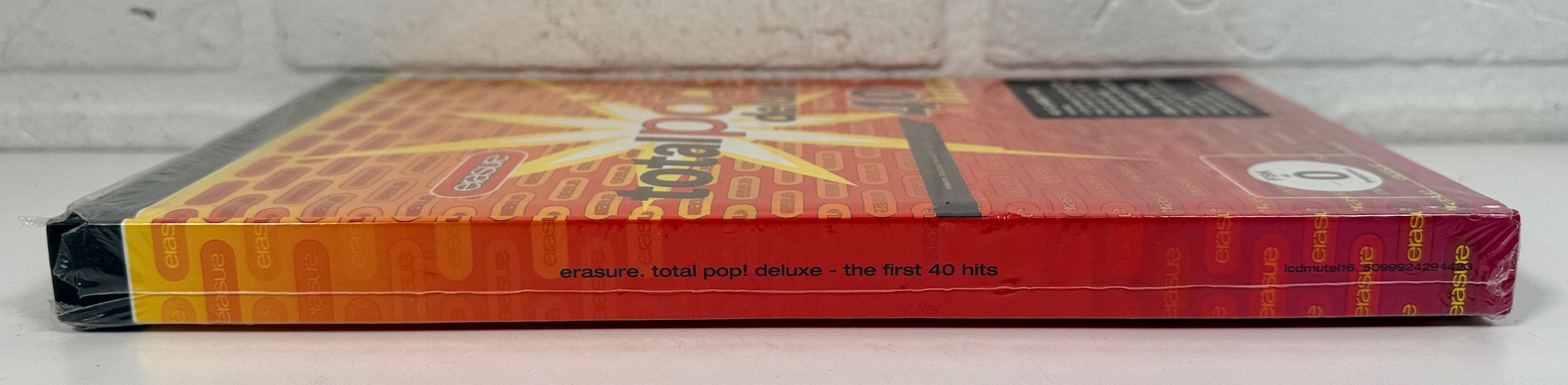Erasure Total Pop Deluxe sealed 4 disc box set with 40 hits, booklet, BBC performances and bonus content. Rare collector synthpop release.