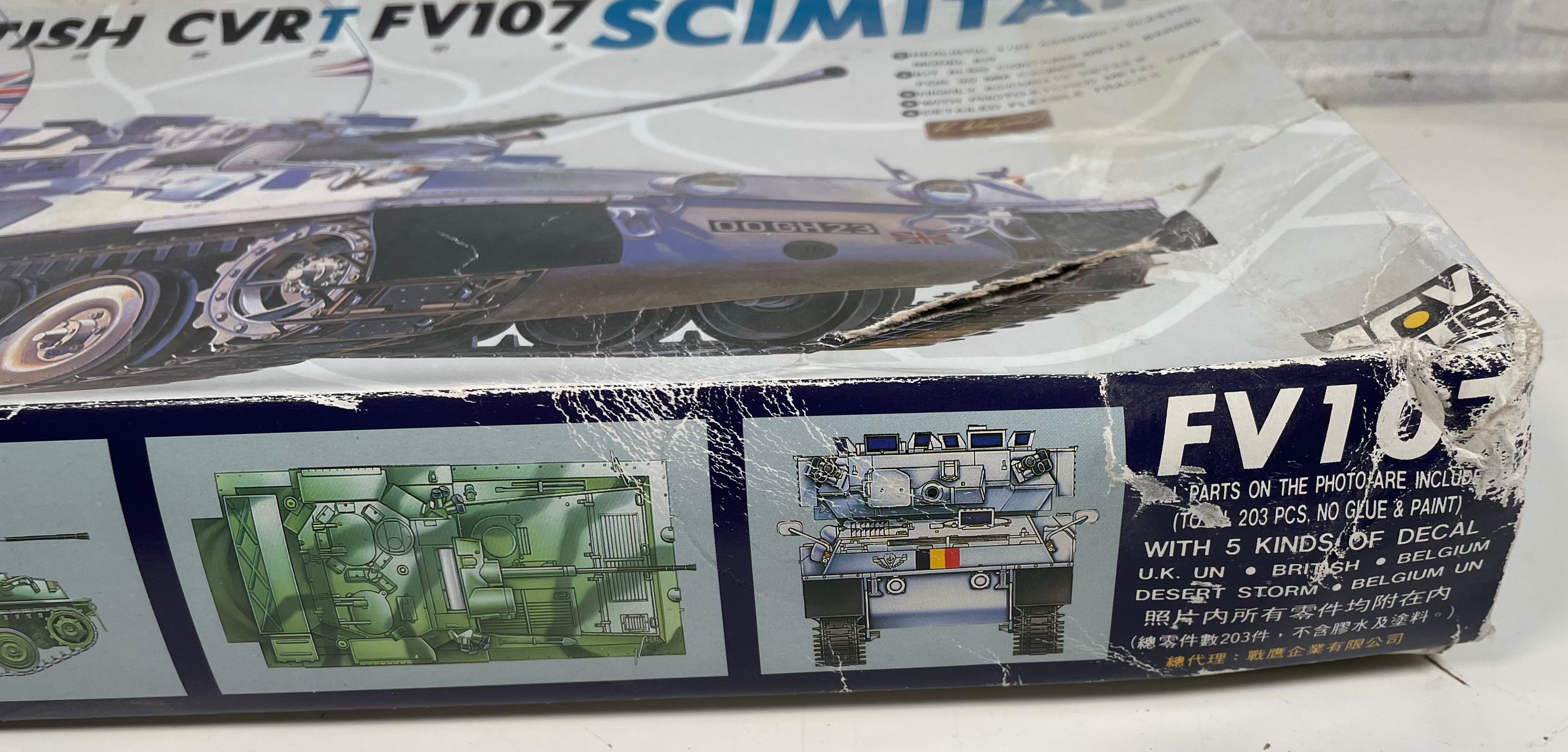 AFV Club 1:35 CVRT britannique FV107 Scimitar – Kit n° AF35013 – Non assemblé – NIB (neuf en boîte)