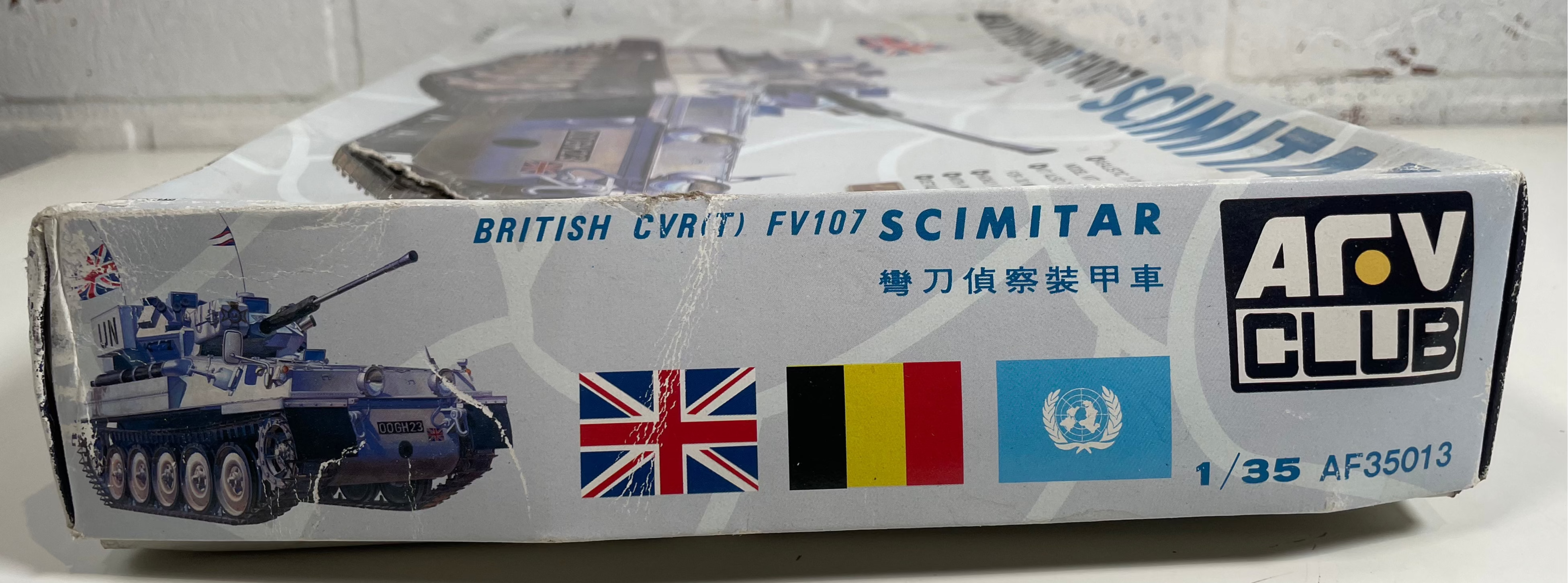 AFV Club 1:35 CVRT britannique FV107 Scimitar – Kit n° AF35013 – Non assemblé – NIB (neuf en boîte)