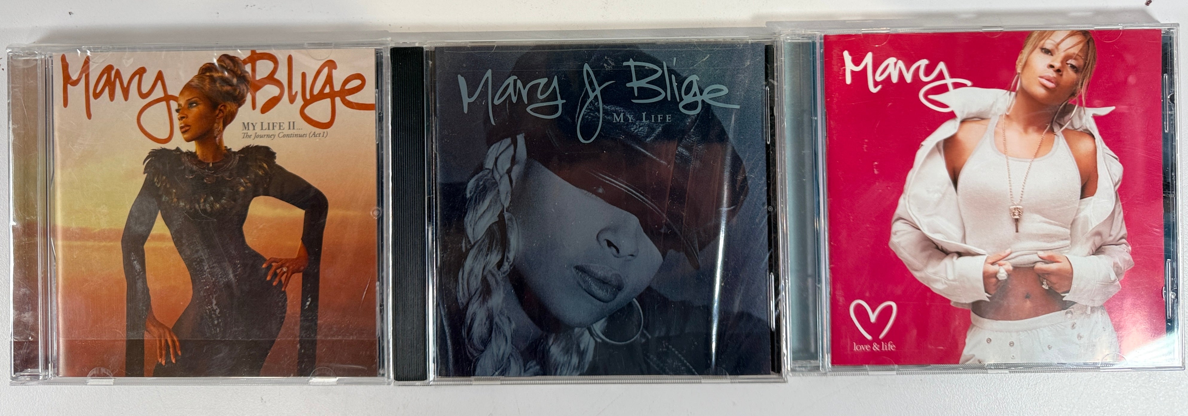 Mary J. Blige CD lot of 5 albums including My Life, What’s The 411? and Love &amp; Life. Classic R&amp;B collection with Japanese pressing included.