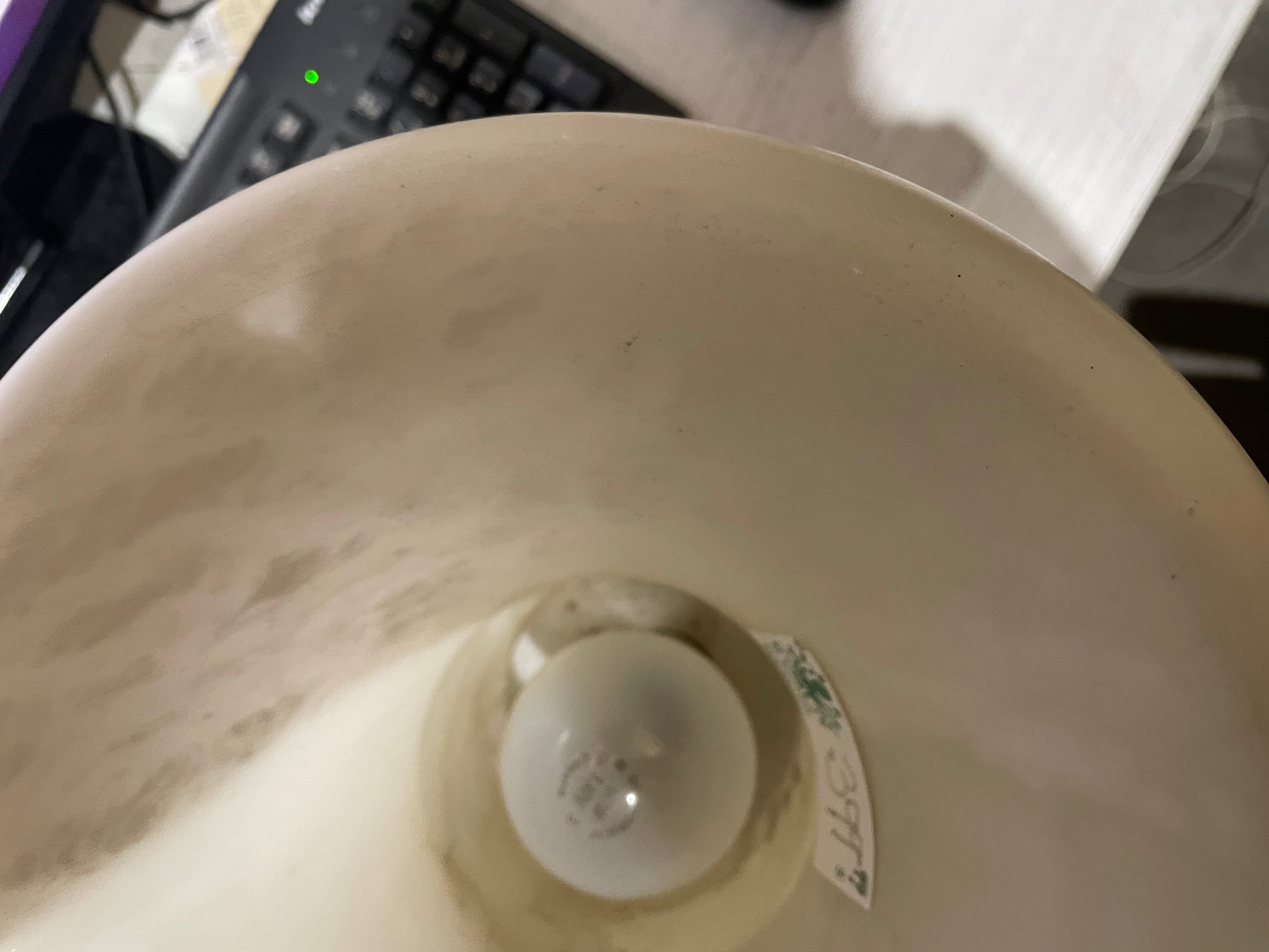 Art Deco Alabaster Urn Campana Table Lamp, Height 34 cm.