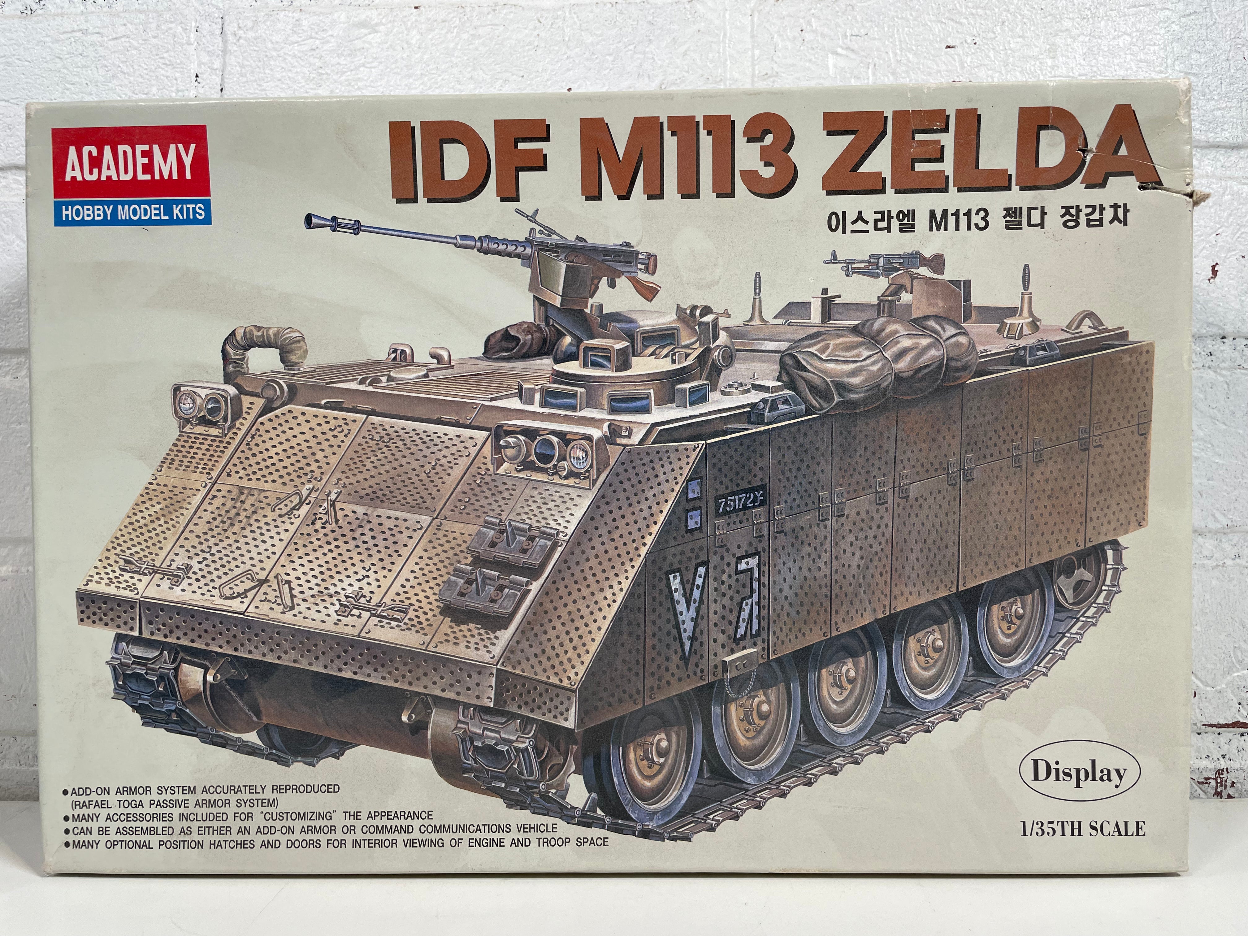 ACADEMY 1:35 IDF M113 Zelda – Art. 1372 – Plastic Model Kit – Israeli APC – NEW