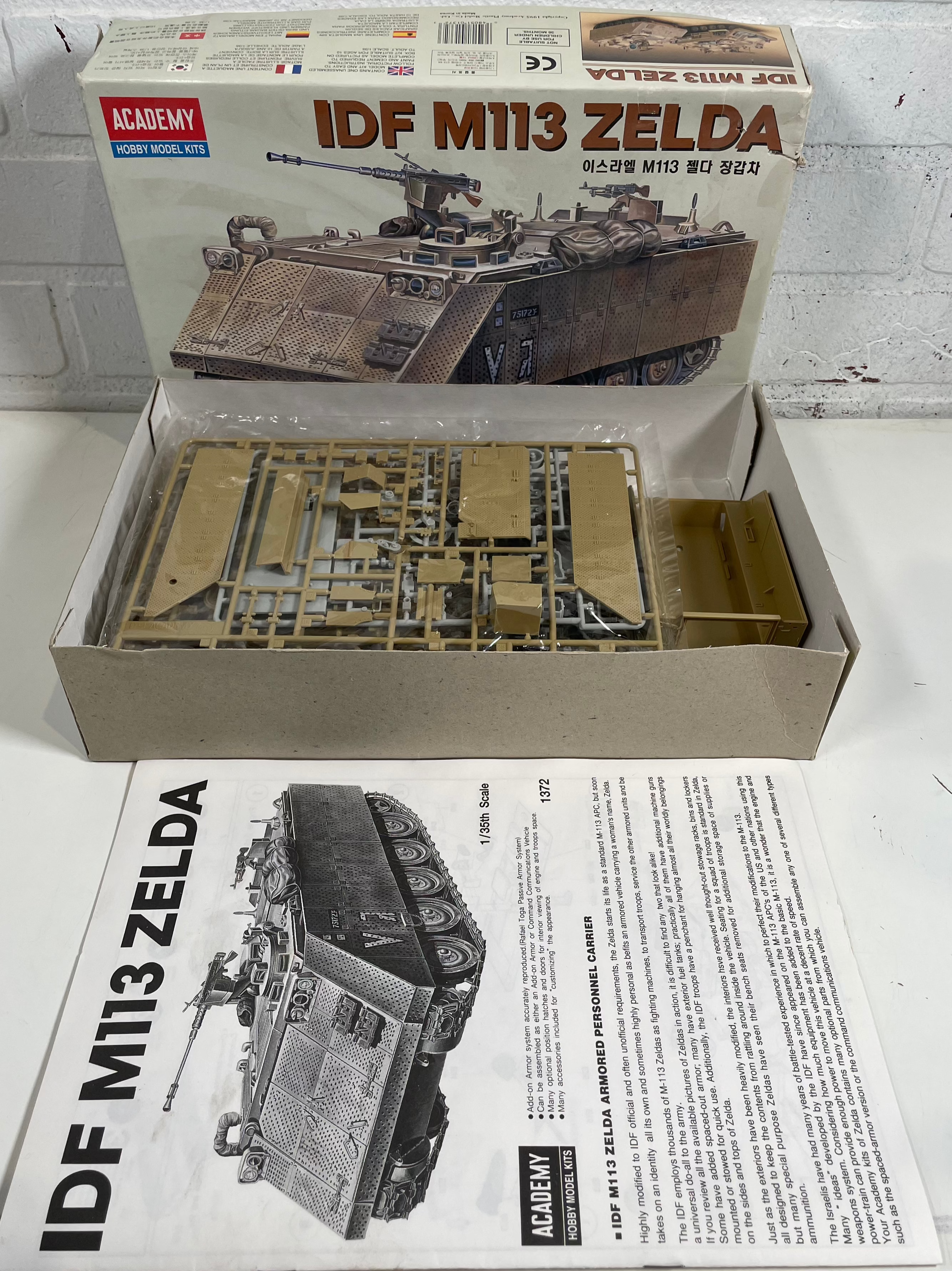 ACADEMY 1:35 IDF M113 Zelda – Art. 1372 – Plastic Model Kit – Israeli APC – NEW