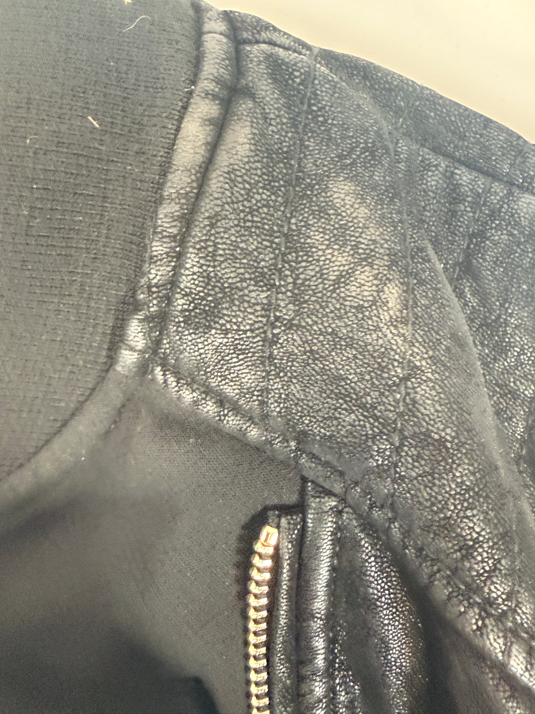 Veste Moto Eloise GUESS, Avant Zippé Mixte Noir, Taille M.