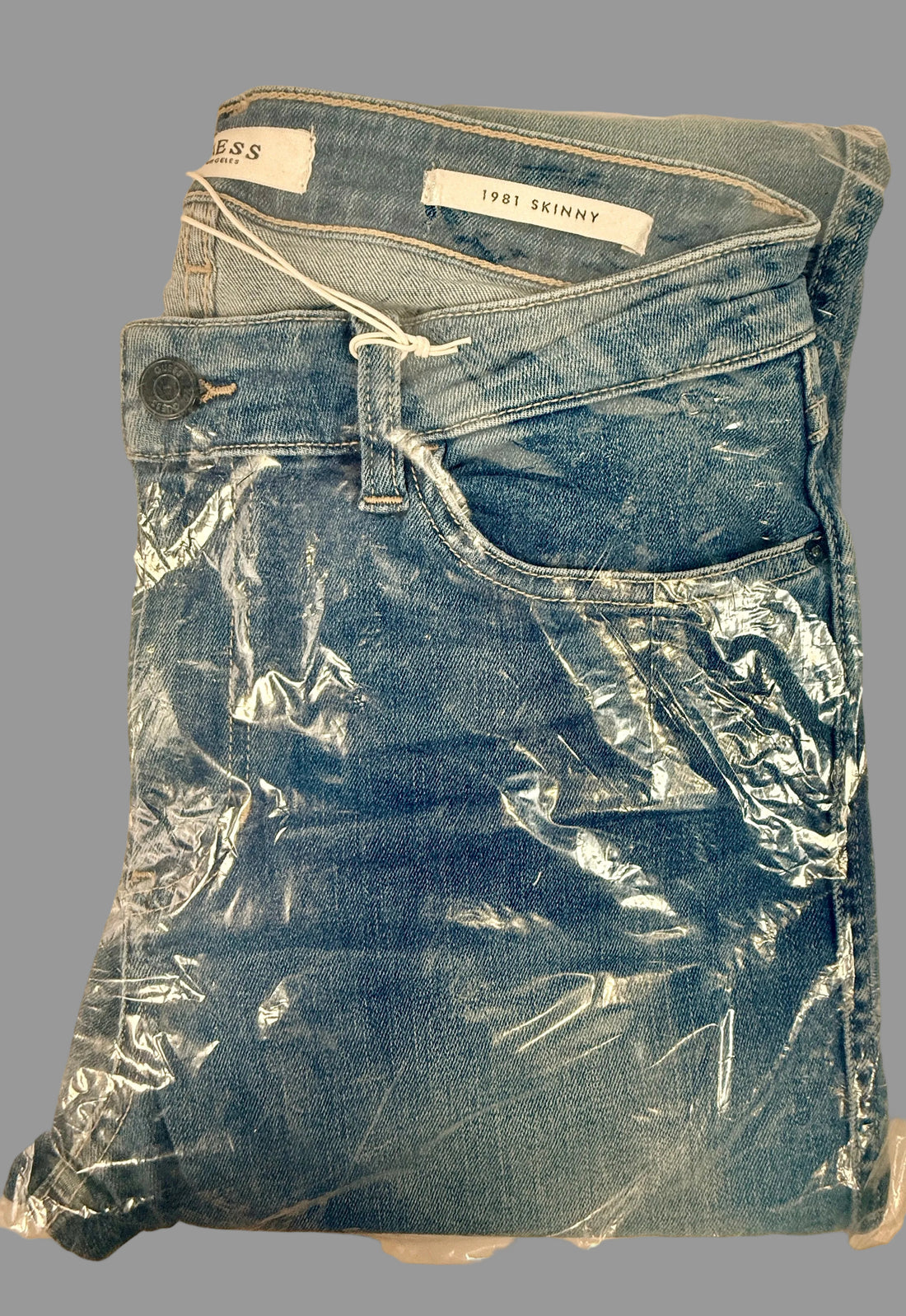 GUESS 1981 Skinny Jeans size 29 in Sky Blue Wash. New sealed with tags, authentic GUESS denim, classic stretch skinny fit, below retail pricing.