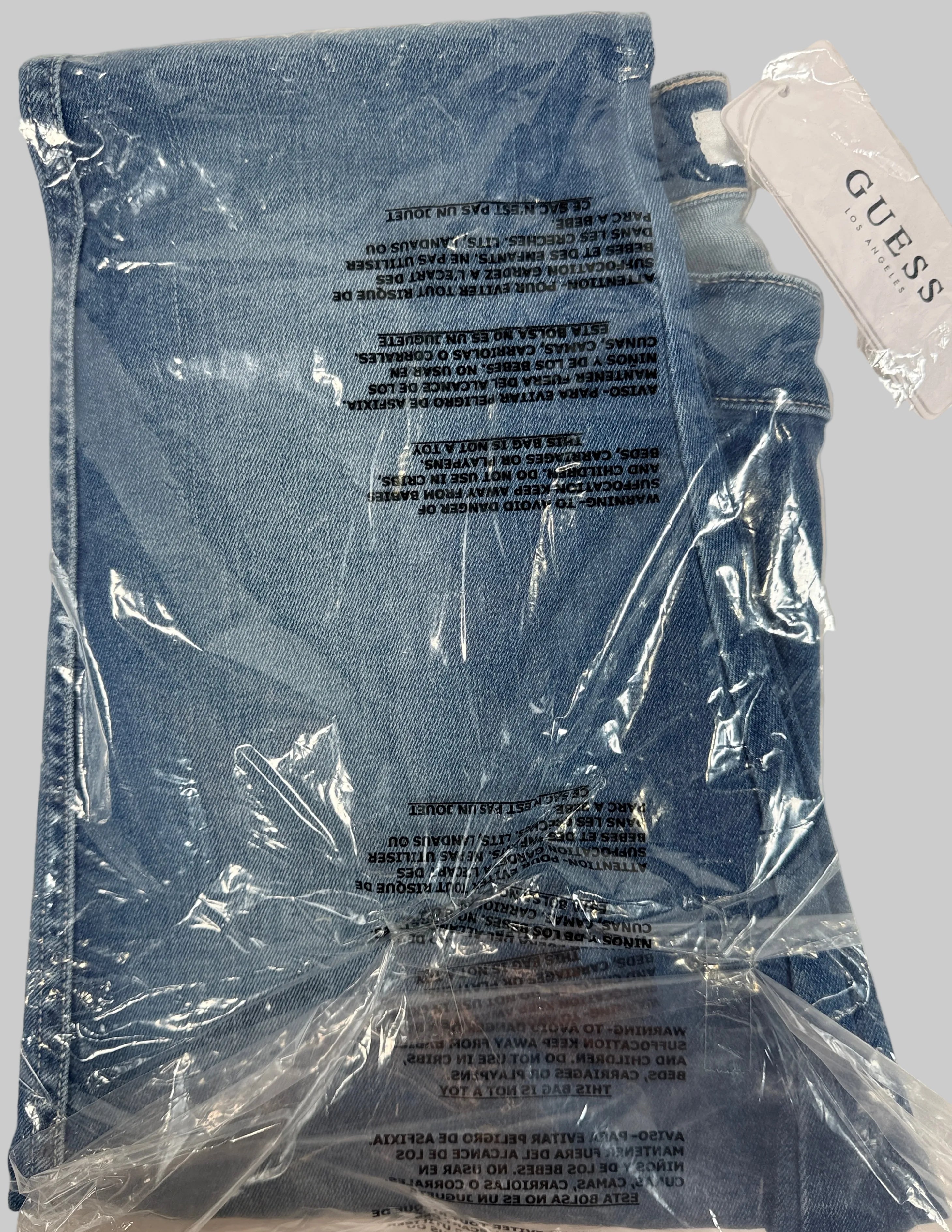 GUESS 1981 Skinny Jeans size 29 in Sky Blue Wash. New sealed with tags, authentic GUESS denim, classic stretch skinny fit, below retail pricing.
