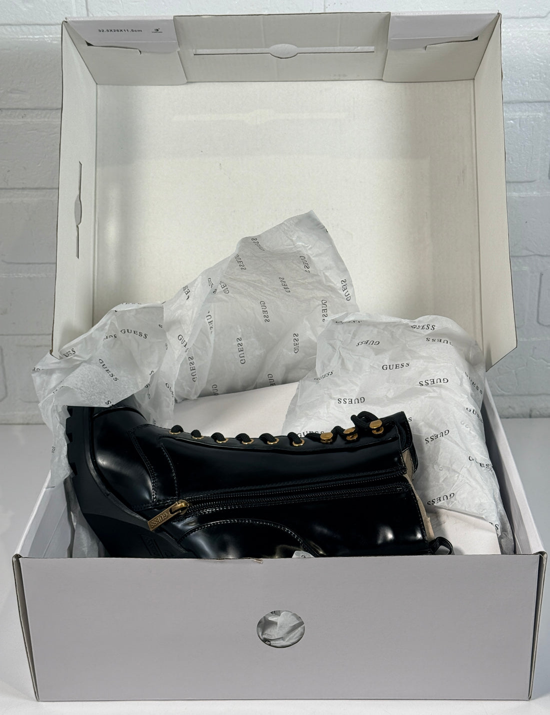 GUESS, Gwneadyn, Bottes à talon, Noir, Taille 8, Neuves dans leur boîte.