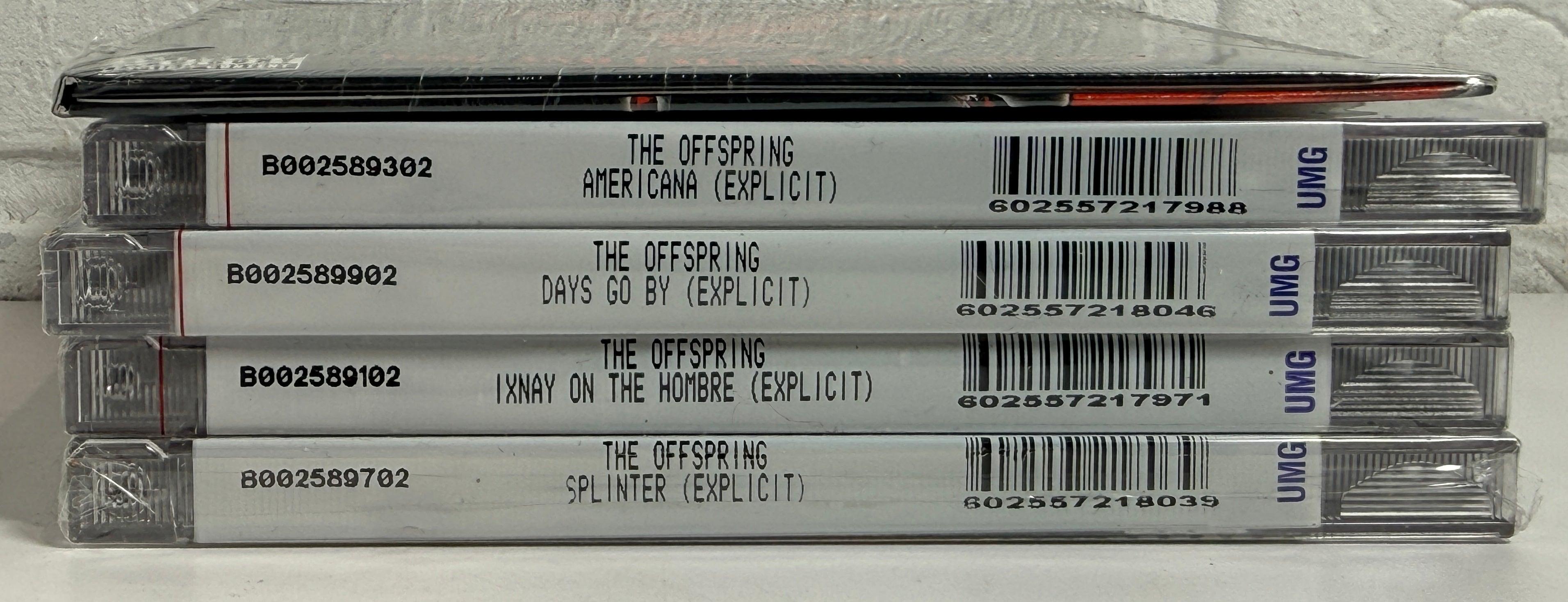 The Offspring sealed CD lot of 5 albums including Americana, Ixnay on the Hombre, Splinter, Days Go By and Rise and Fall, Rage and Grace.