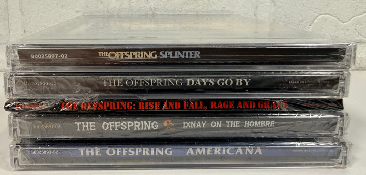 The Offspring sealed CD lot of 5 albums including Americana, Ixnay on the Hombre, Splinter, Days Go By and Rise and Fall, Rage and Grace.
