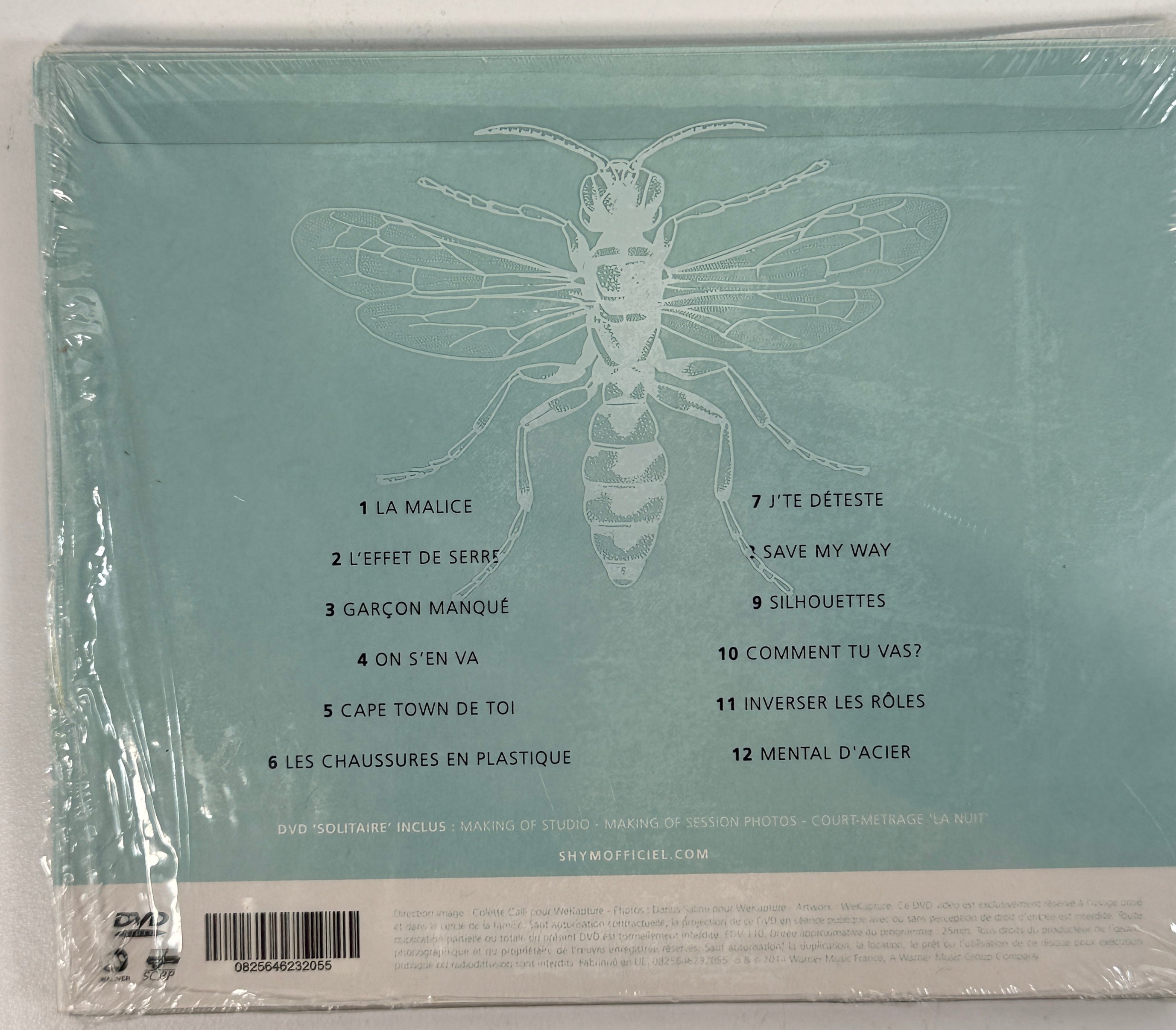 Shy’m sealed CD DVD lot featuring Solitaire and Mes Fantaisies deluxe French pop collector editions.