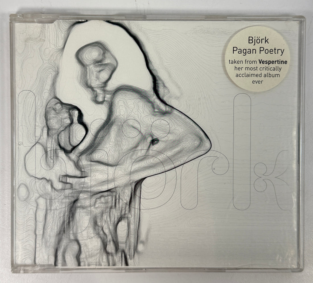 Bjork Pagan Poetry CD single from Vespertine, 2001 import pressing with Domestica and Batabid bonus tracks. Great collectible for fans.