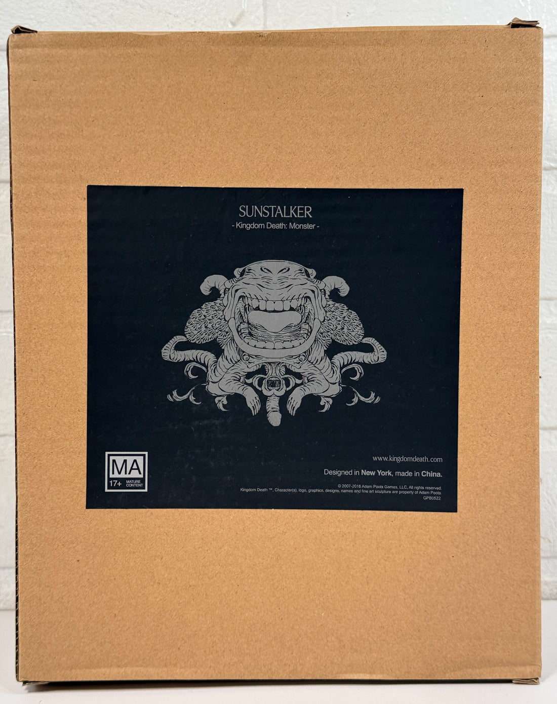 Kingdom Death Monster Sunstalker Expansion complete in original box with cards, minis and book. Rare collectible KDM expansion ready for play.