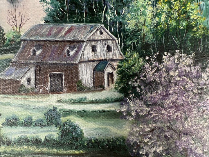 Quebec Landscape Oil Painting – Laurette Carignan Signed Art