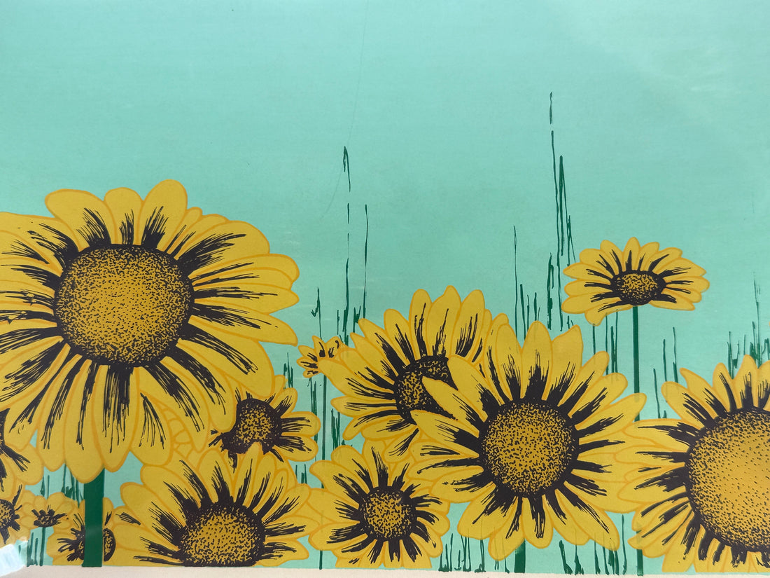 Élise Labelle Serigraph – Sunflowers, Signed 26/60 (c.1970s)