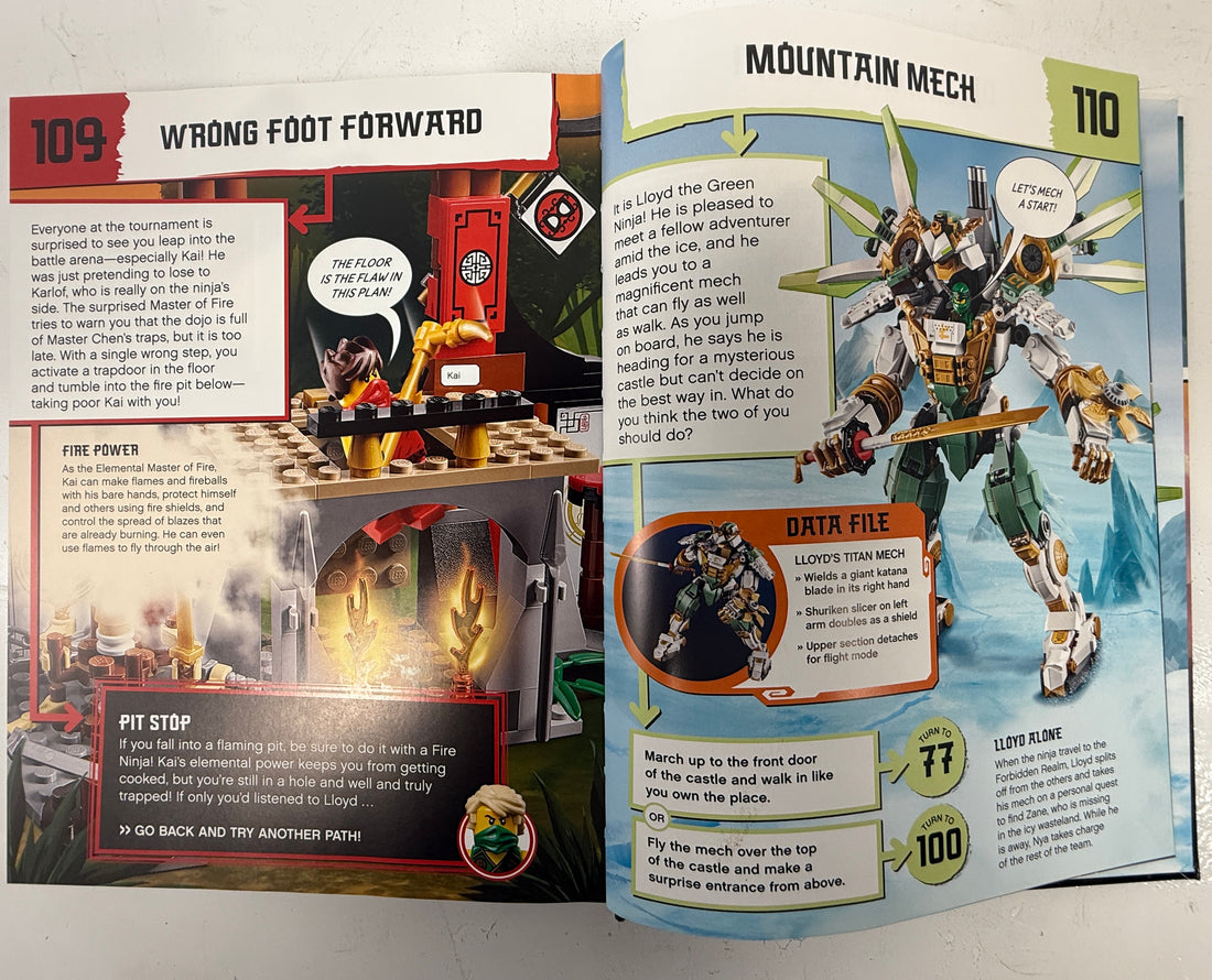 LEGO Ninjago – Choisissez votre livre de missions ninja avec la figurine Jay
