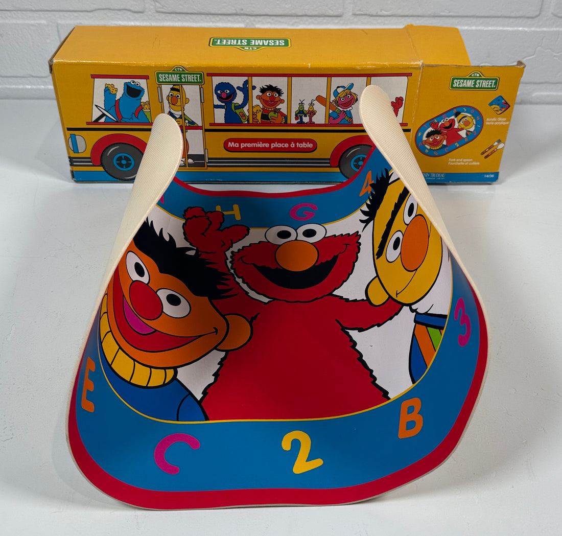 Set de table Sesame Street pour enfants – Elmo, Ernie et Bert avec boîte