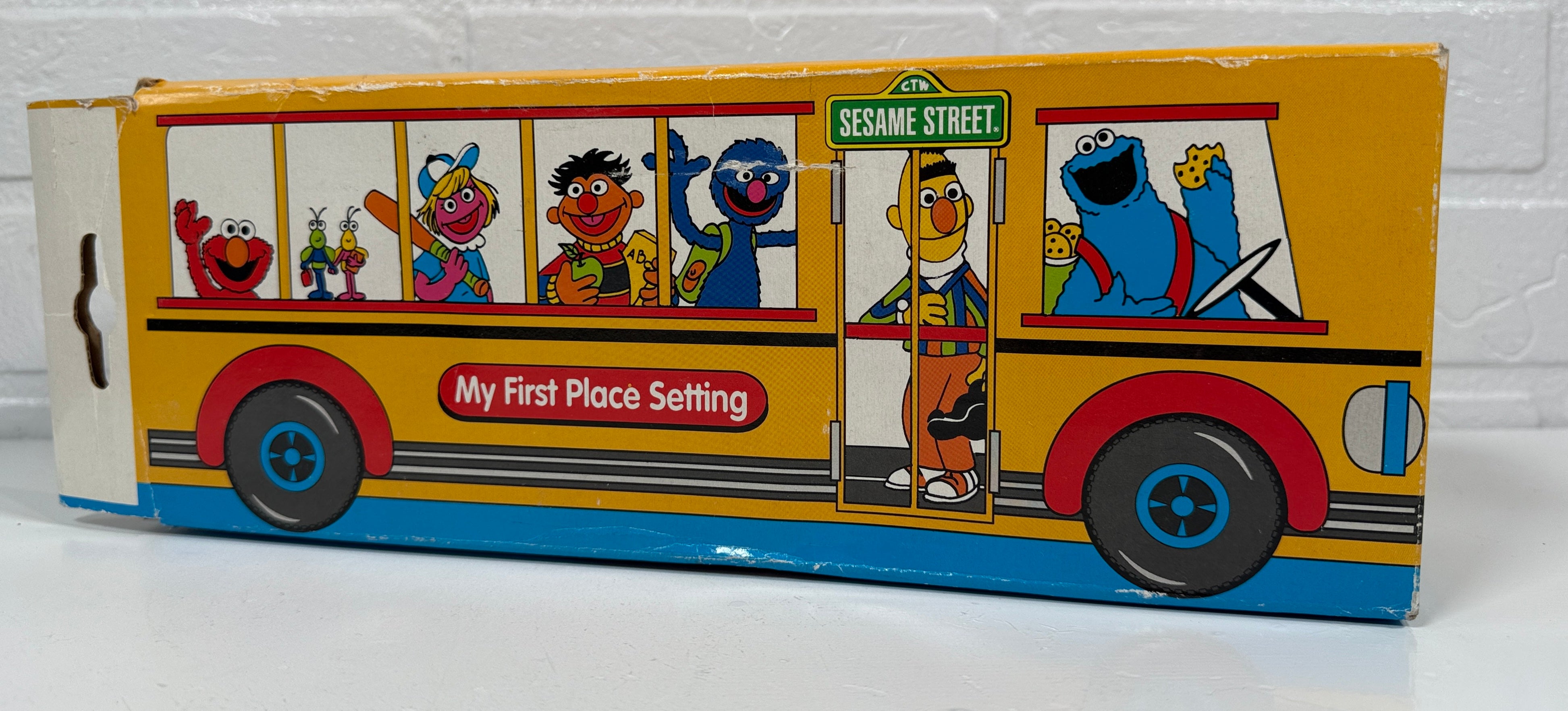 Set de table Sesame Street pour enfants – Elmo, Ernie et Bert avec boîte