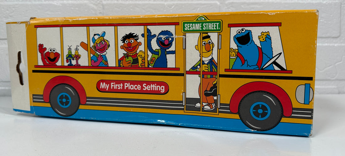 Set de table Sesame Street pour enfants – Elmo, Ernie et Bert avec boîte