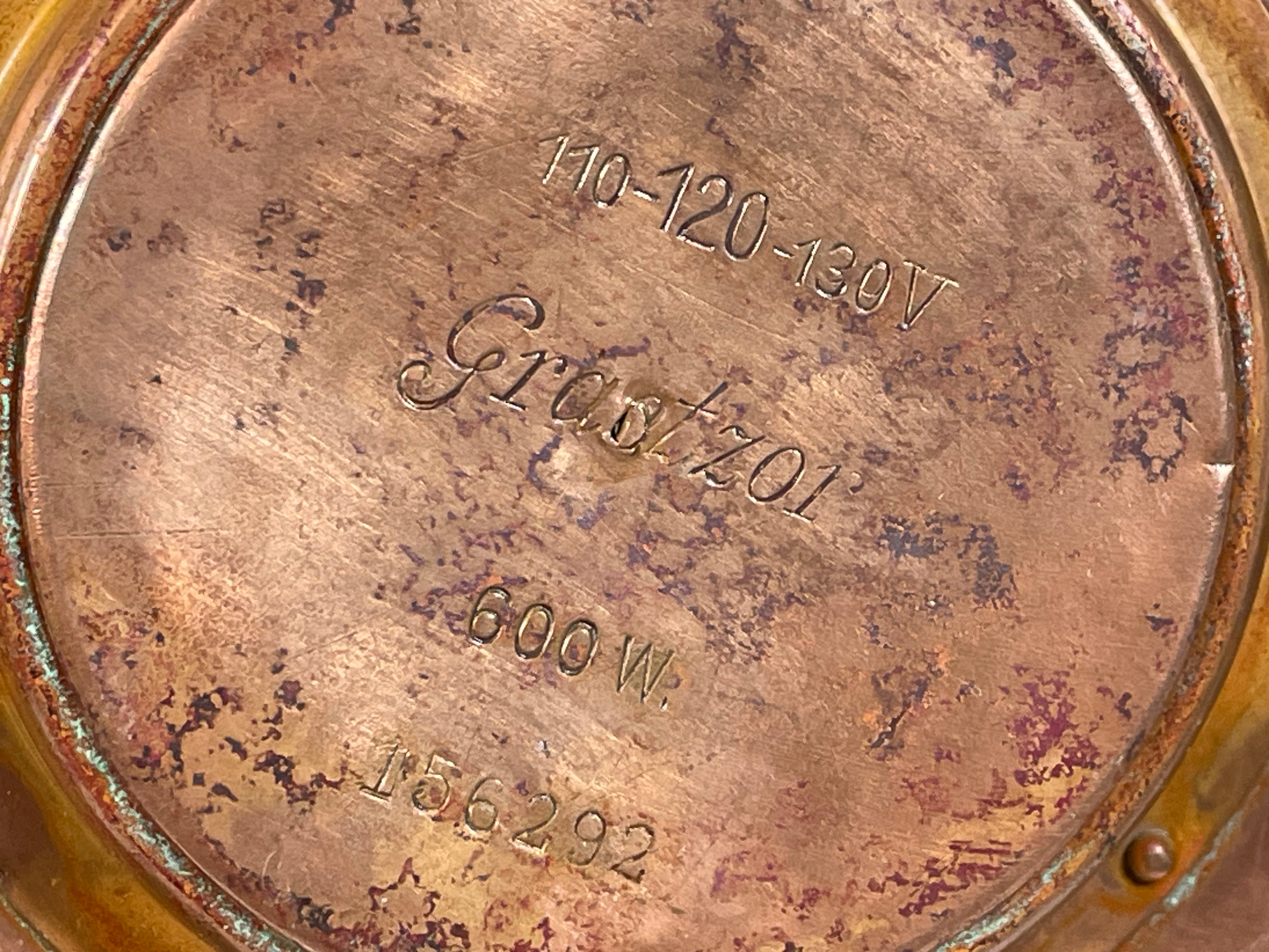 Vintage Copper Grelco Electric Kettle – 1940s–50s – Solid Copper, Brass &  Wood – Non-Working