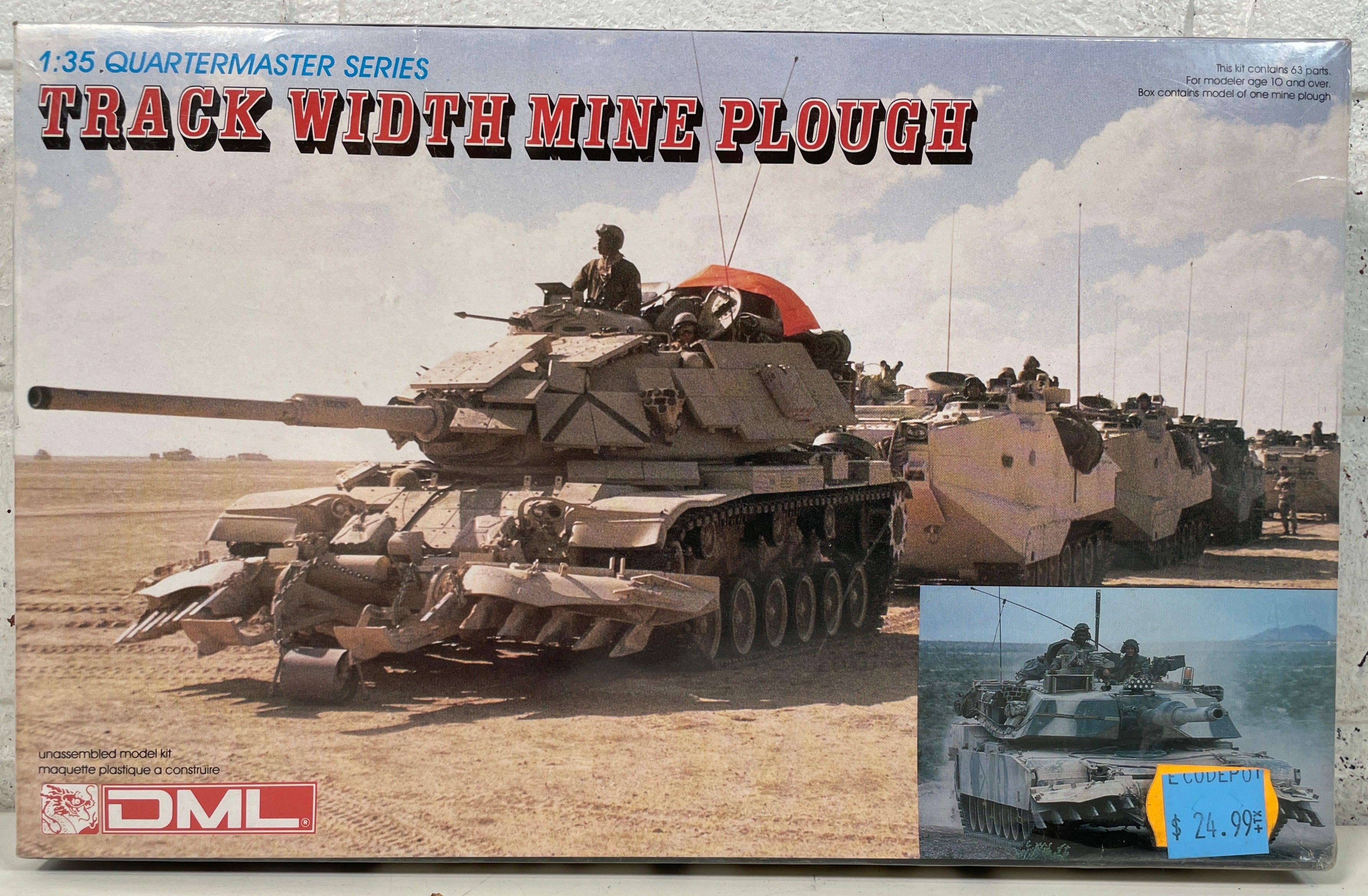 Char de déminage à chenilles à l'échelle 1:35 – Série Quartermaster DML