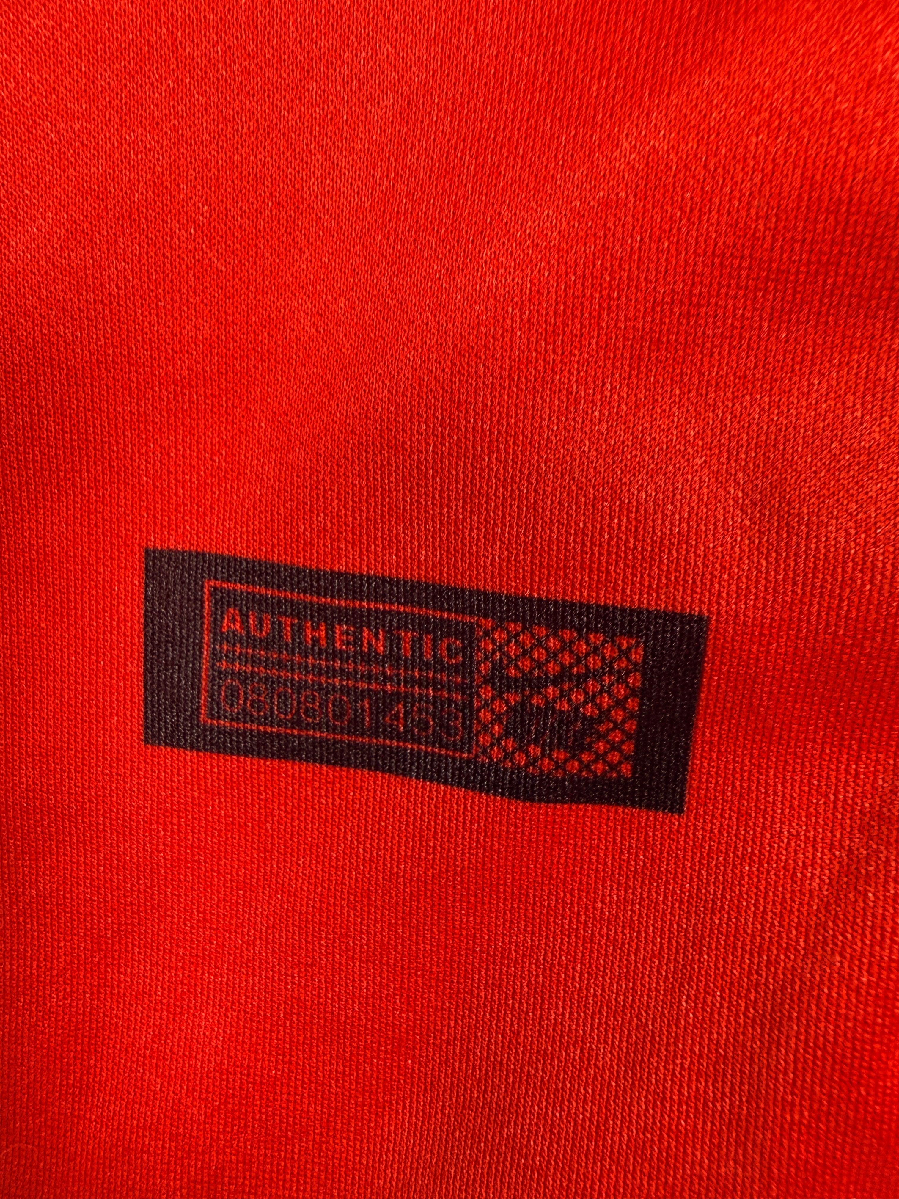 Nike Turkey national team red Dri-FIT soccer jersey size small official football shirt lightweight athletic supporter top made in Thailand.