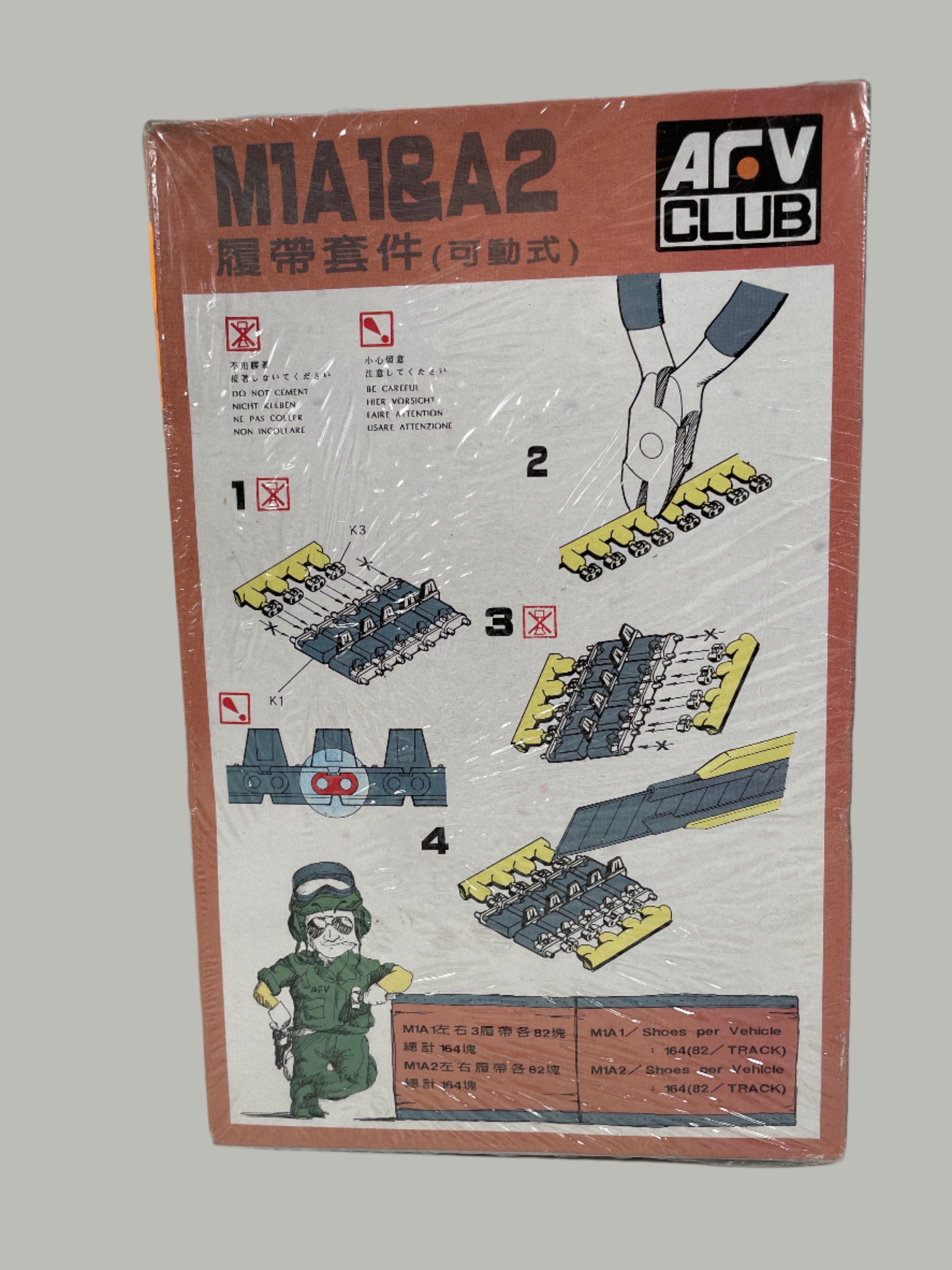 Chenilles de chars M1A1 et M1A2 au 1/35 – Réalisable par AFV Club