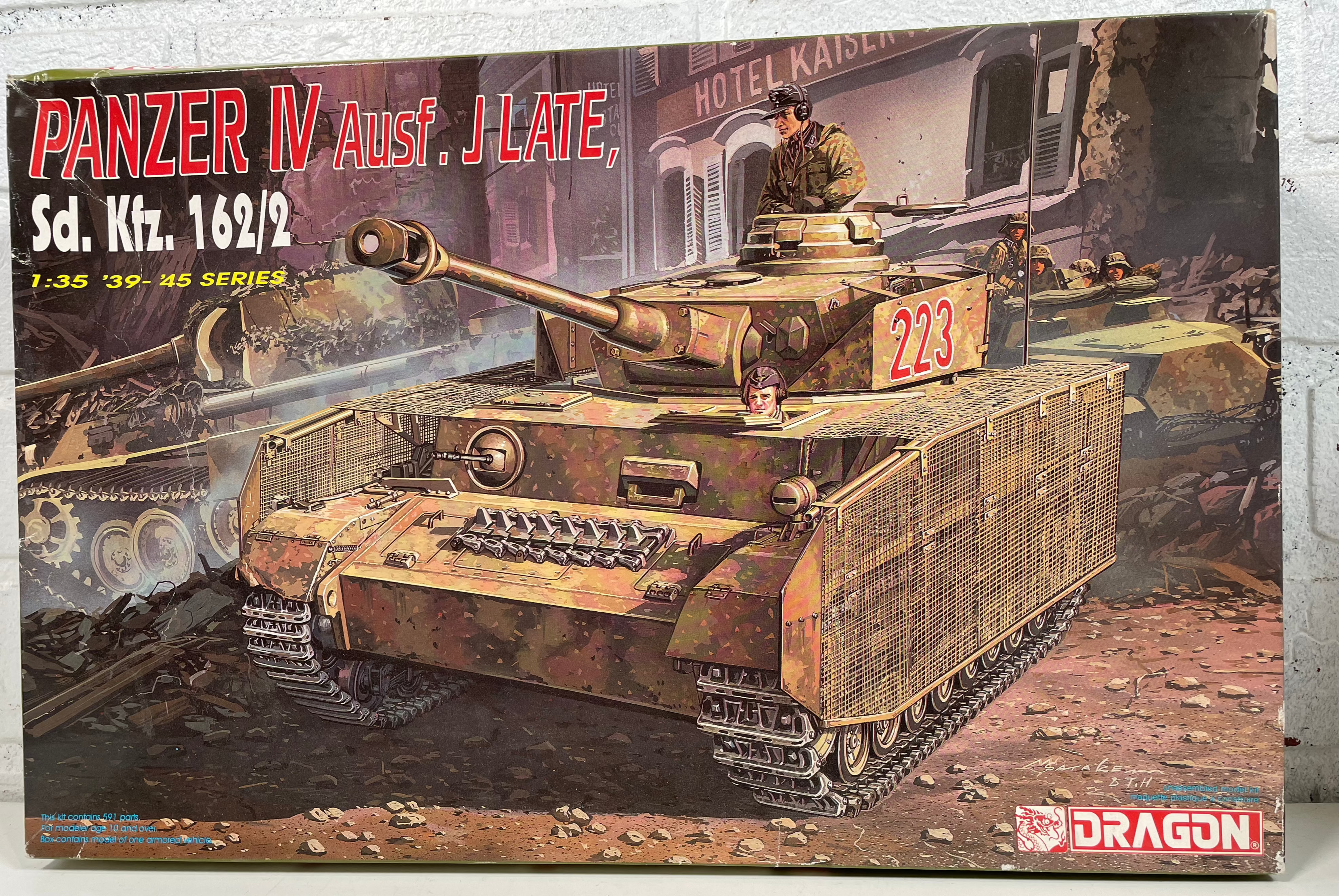 WWII Panzer IV Ausf. J Model Kit – Dragon 1:35 Scale – Kit #6022 – Open Box, Sealed Contents
