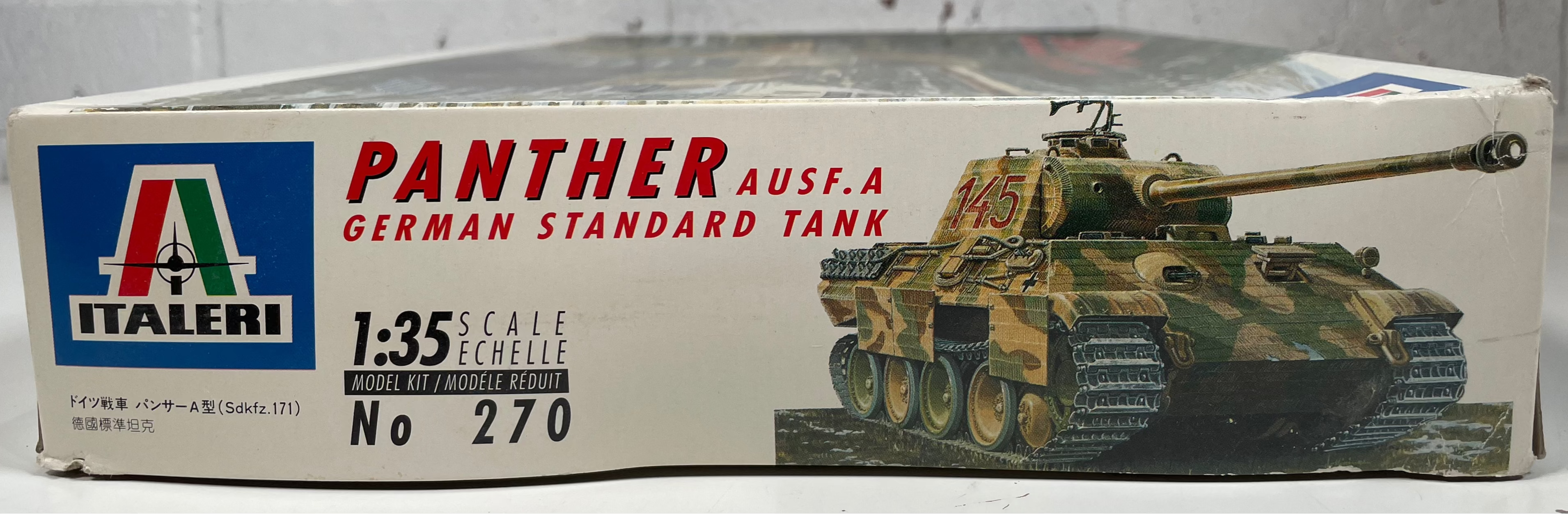 Char allemand Panther Ausf. A Italeri à l'échelle 1/35 – Kit n° 270